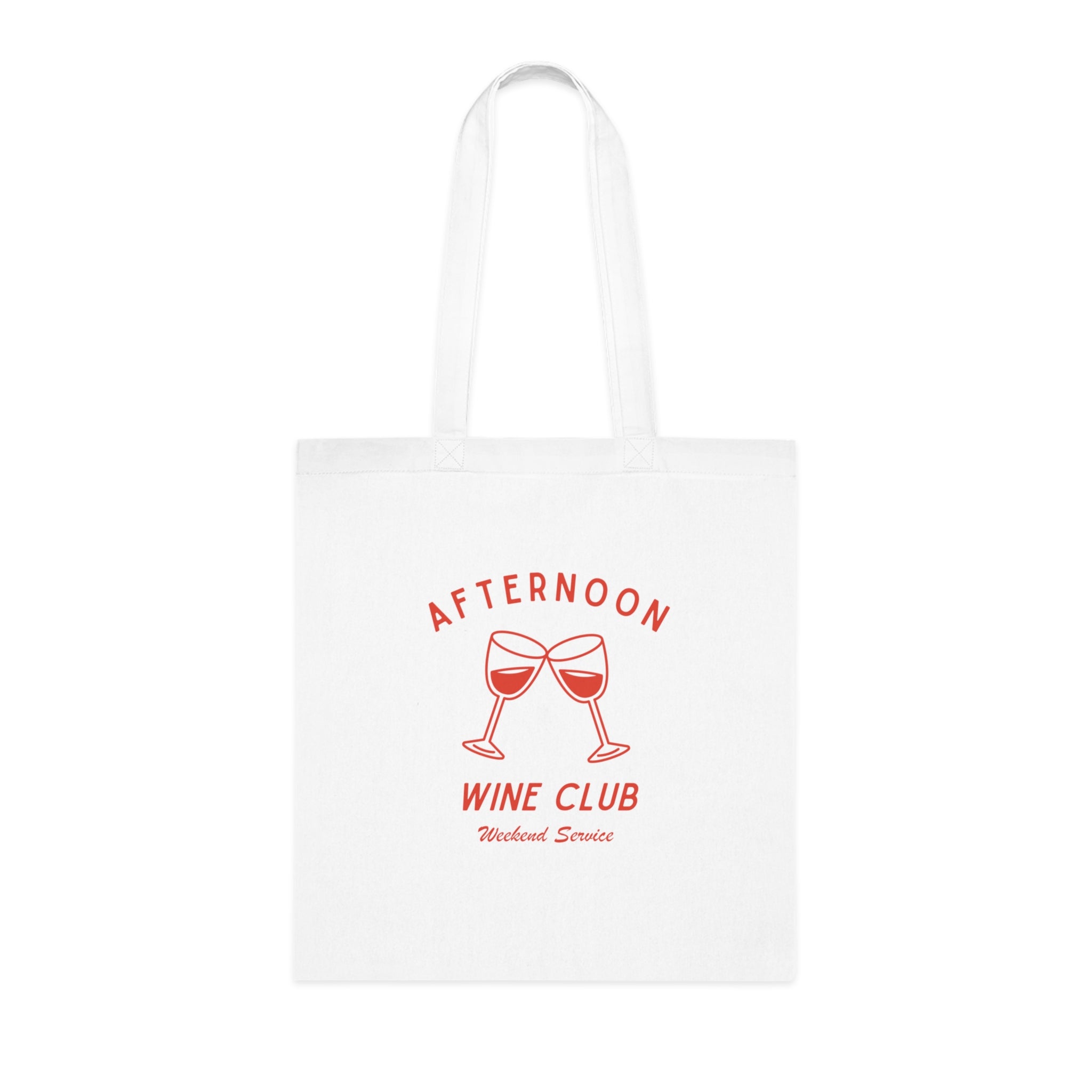 "Afternoon Wine Club" Unisex Tote Bag - Bags - Lufora