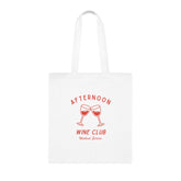 "Afternoon Wine Club" Unisex Tote Bag - Bags - Lufora