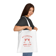 "Afternoon Wine Club" Unisex Tote Bag - Bags - Lufora