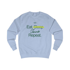 "Eat, Sleep, Tennis, Repeat" Unisex Sweatshirt - Sweatshirt - Lufora