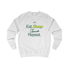 "Eat, Sleep, Tennis, Repeat" Unisex Sweatshirt - Sweatshirt - Lufora