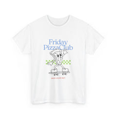 "Friday Pizza Club" Unisex Oversized T-Shirt - T-Shirt - Lufora