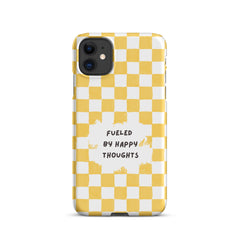 "Fueled By Happy Thoughts" iPhone Snap Case - Phone Case - Lufora