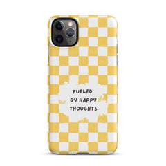 "Fueled By Happy Thoughts" iPhone Snap Case - Phone Case - Lufora