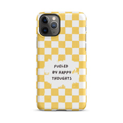 "Fueled By Happy Thoughts" iPhone Snap Case - Phone Case - Lufora