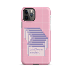 "Just 5 More Minutes" iPhone Snap Case - Phone Case - Lufora