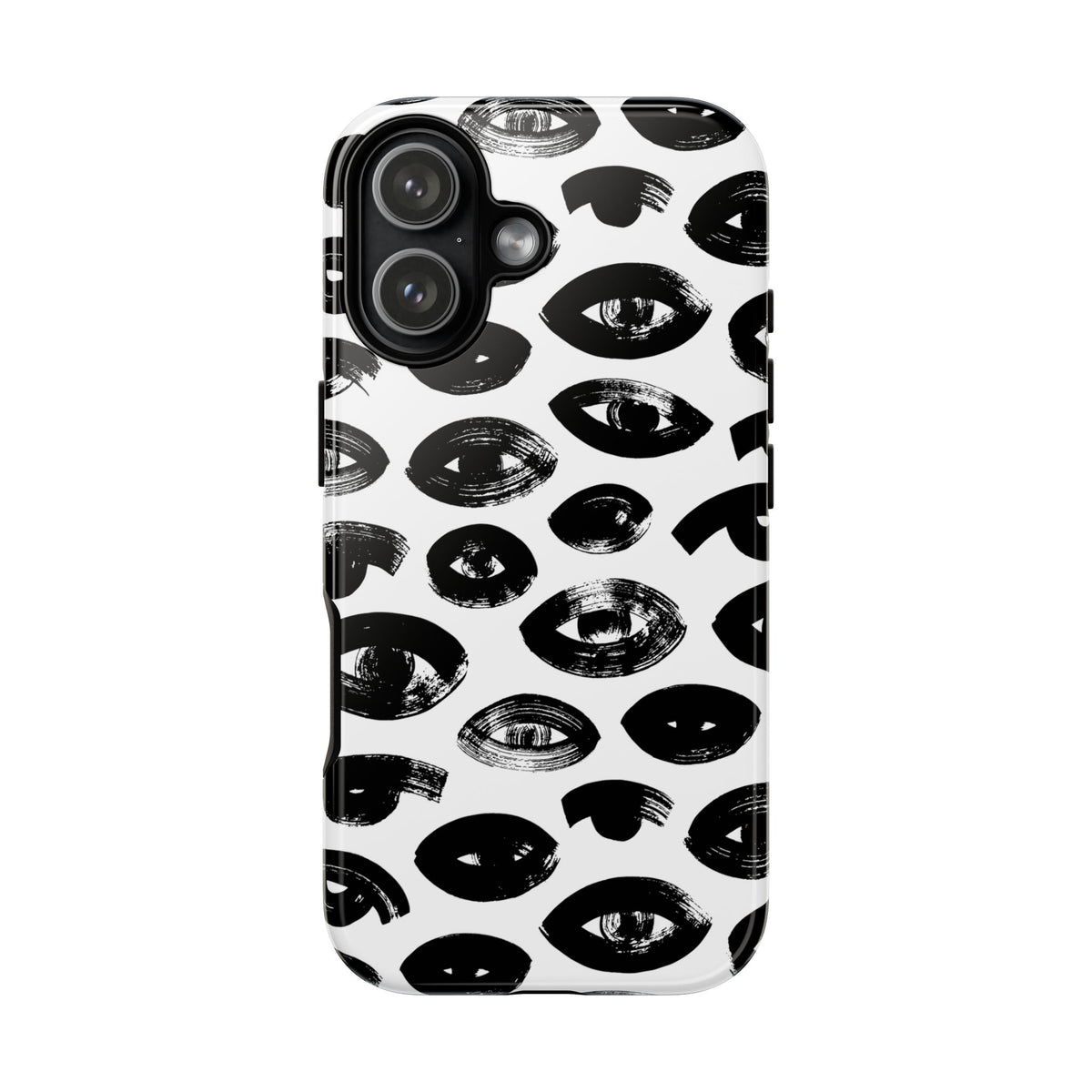 Black & White Eye Pattern – Phone Case