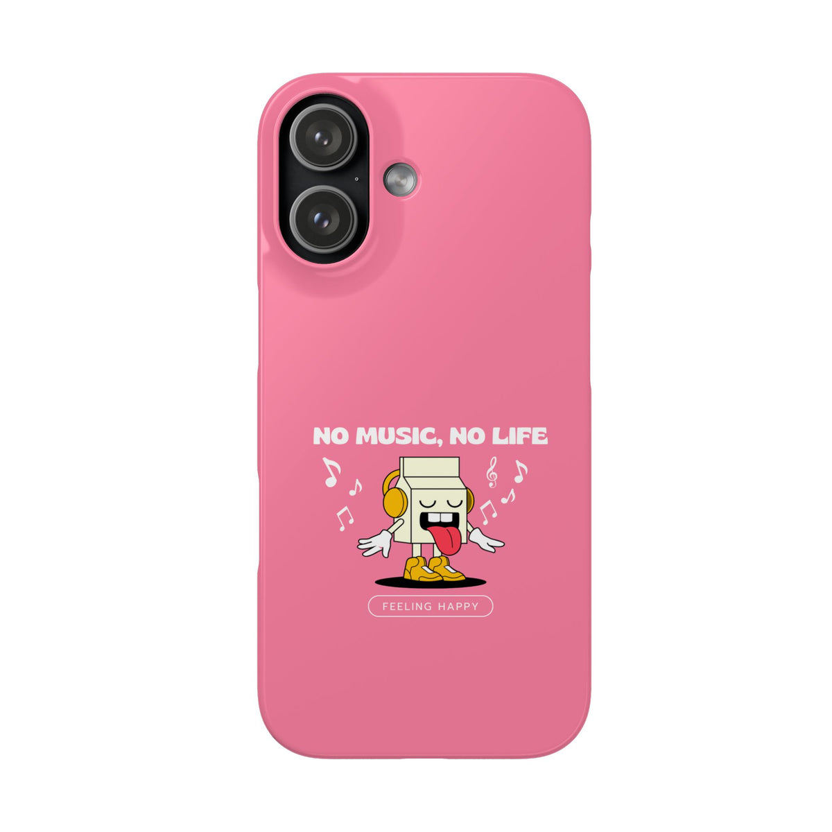 No Music, No Life - Pink Phone Case
