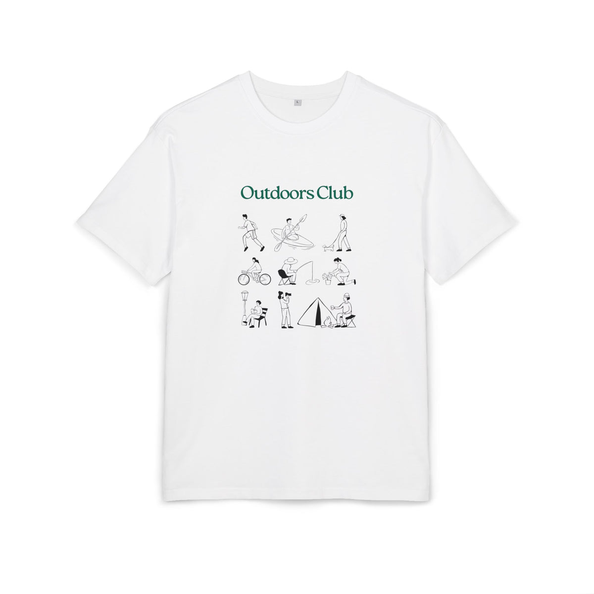 Outdoors Club - Unisex Oversized T-Shirt
