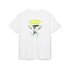 "But First Coffee" Unisex Oversized T-Shirt - T-Shirt - Lufora