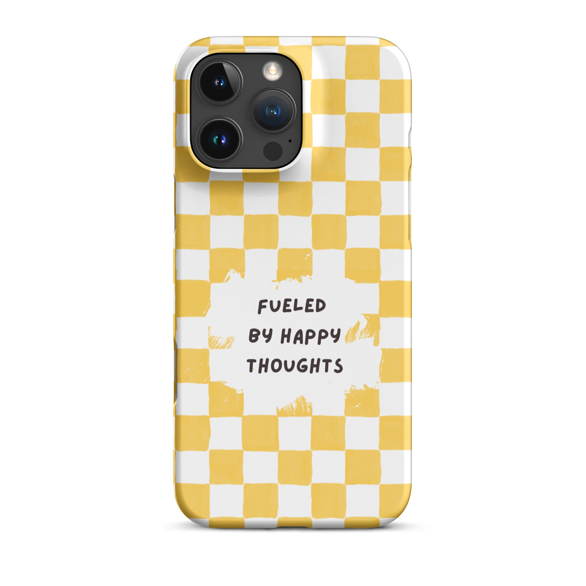 "Fueled By Happy Thoughts" iPhone Snap Case - Phone Case - Lufora
