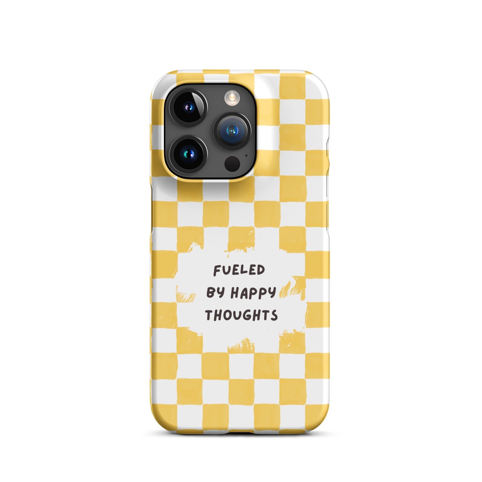 "Fueled By Happy Thoughts" iPhone Snap Case - Phone Case - Lufora
