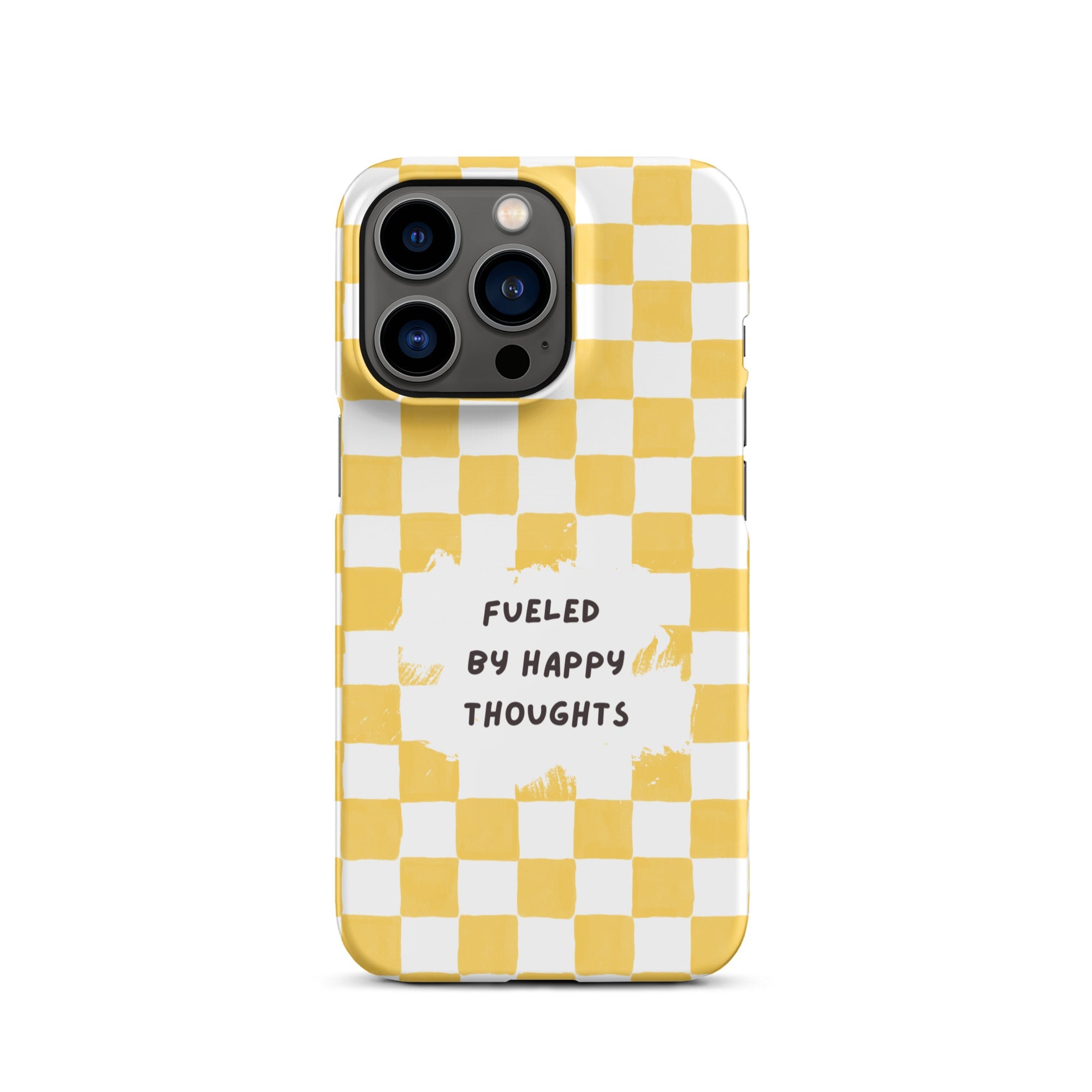 "Fueled By Happy Thoughts" iPhone Snap Case - Phone Case - Lufora
