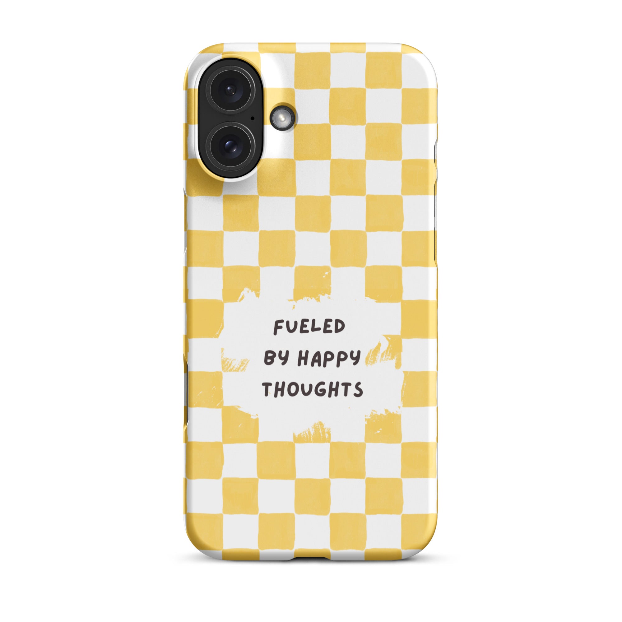 "Fueled By Happy Thoughts" iPhone Snap Case - Phone Case - Lufora