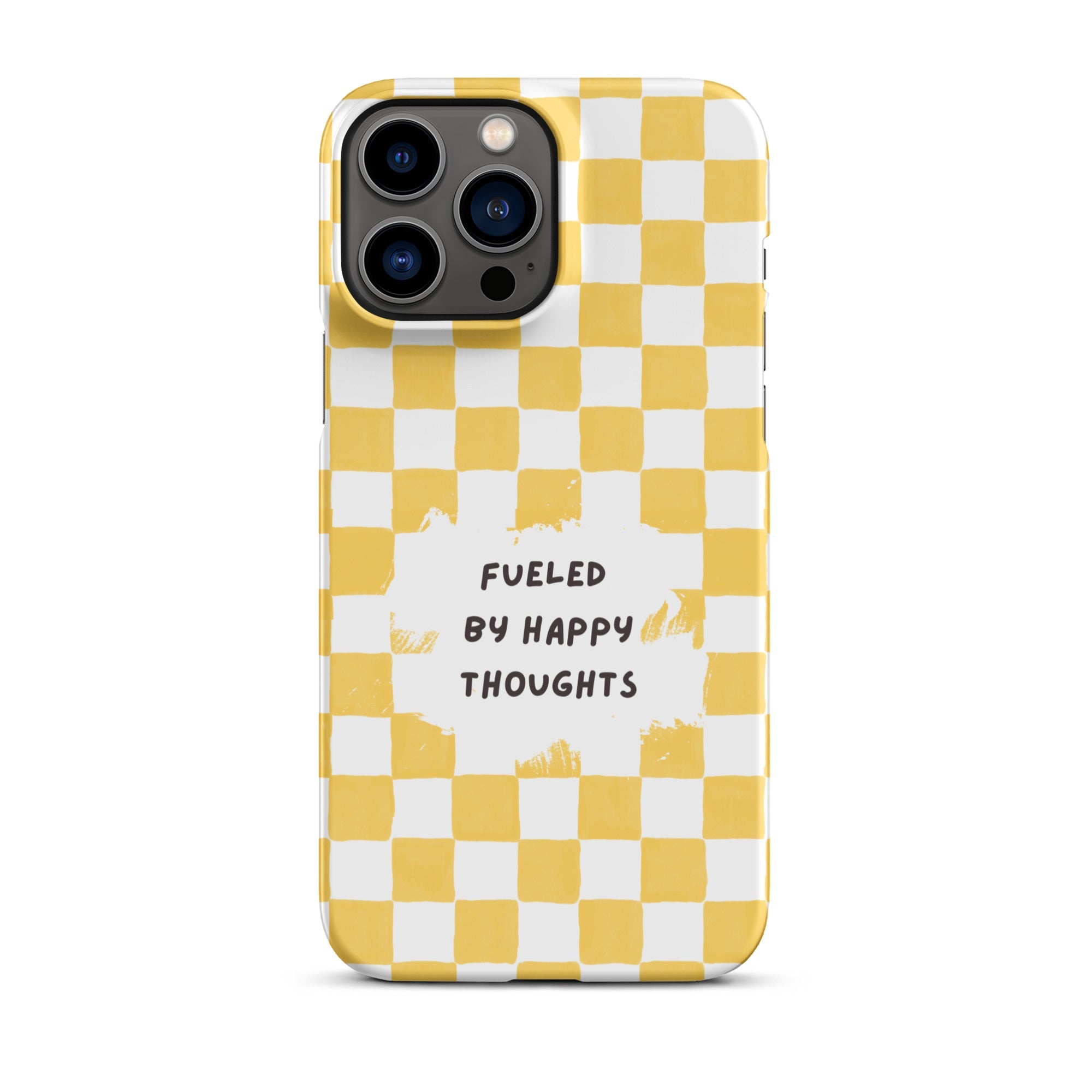 "Fueled By Happy Thoughts" iPhone Snap Case - Phone Case - Lufora