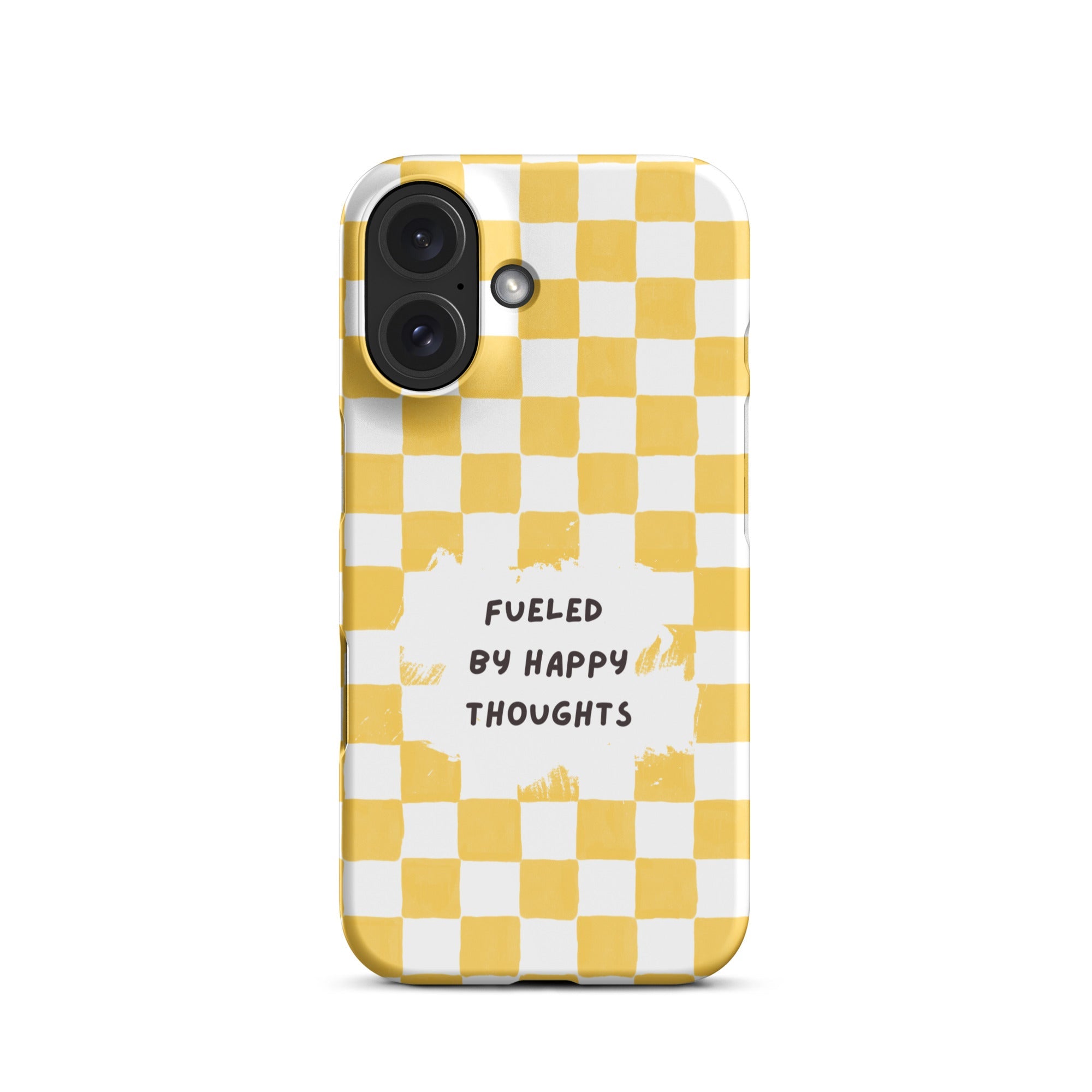 "Fueled By Happy Thoughts" iPhone Snap Case - Phone Case - Lufora