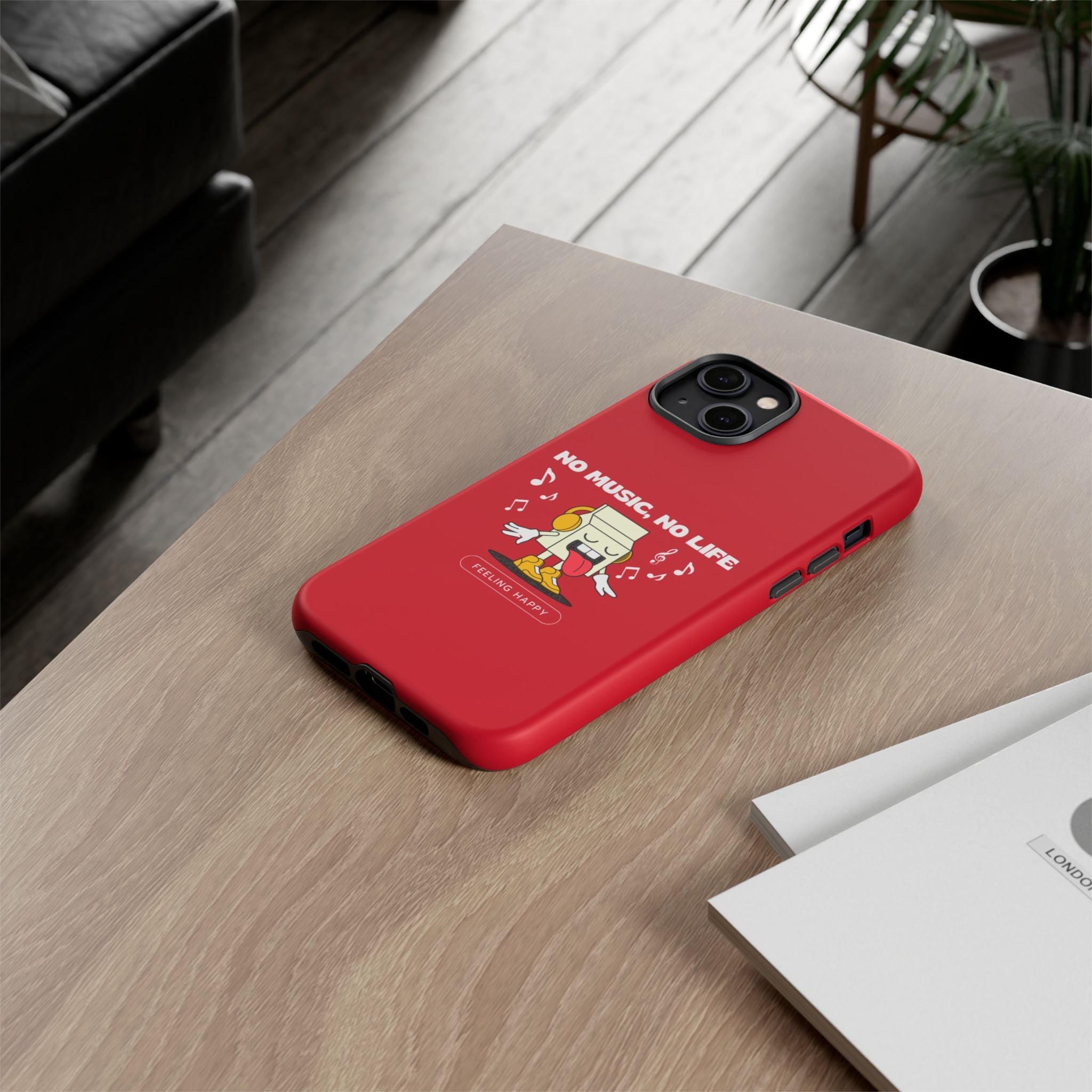 Music Lover Tough Case - 'No Music, No Life' Design - Phone Case - Lufora