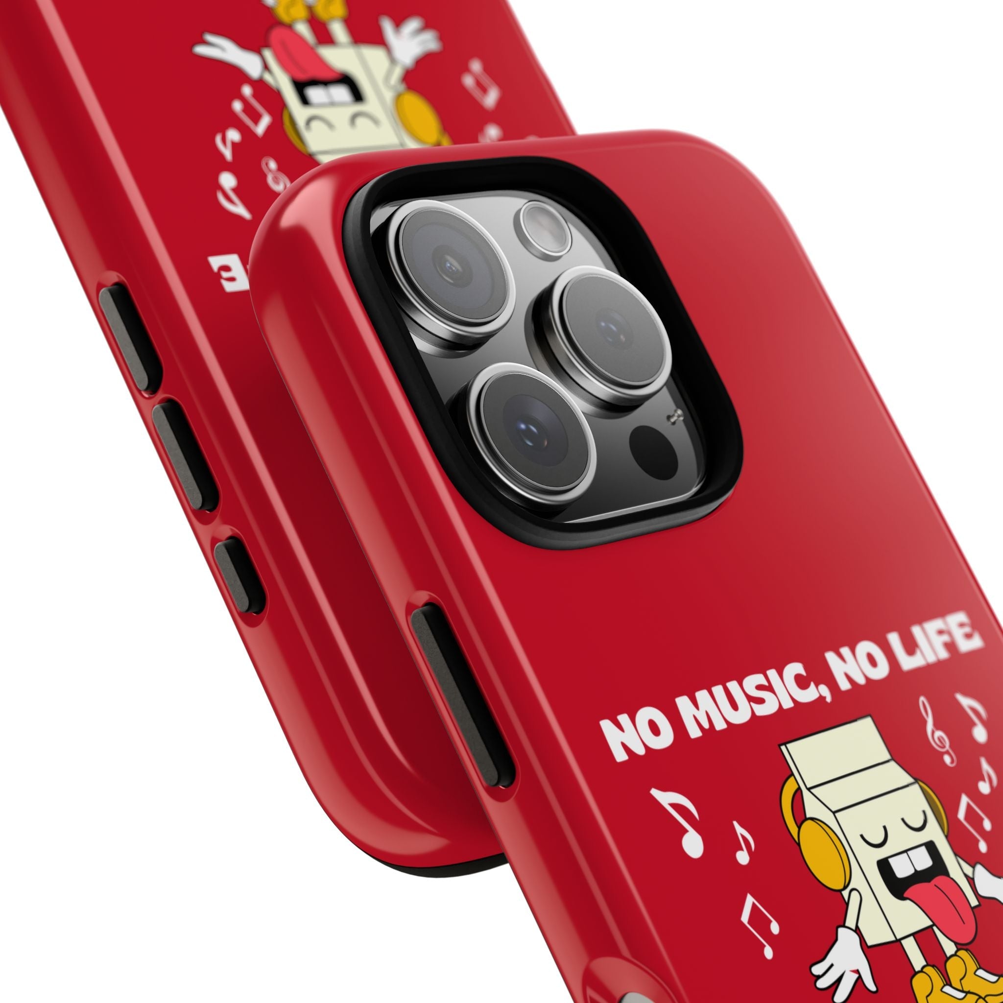 Music Lover Tough Case - 'No Music, No Life' Design - Phone Case - Lufora