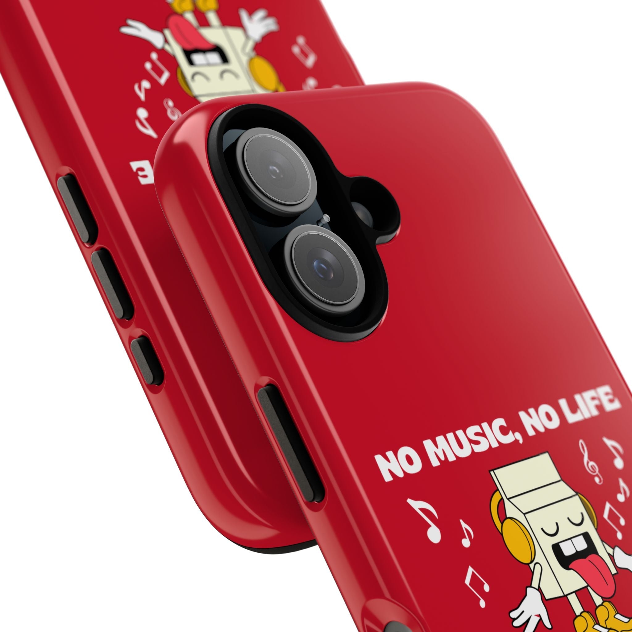 Music Lover Tough Case - 'No Music, No Life' Design - Phone Case - Lufora