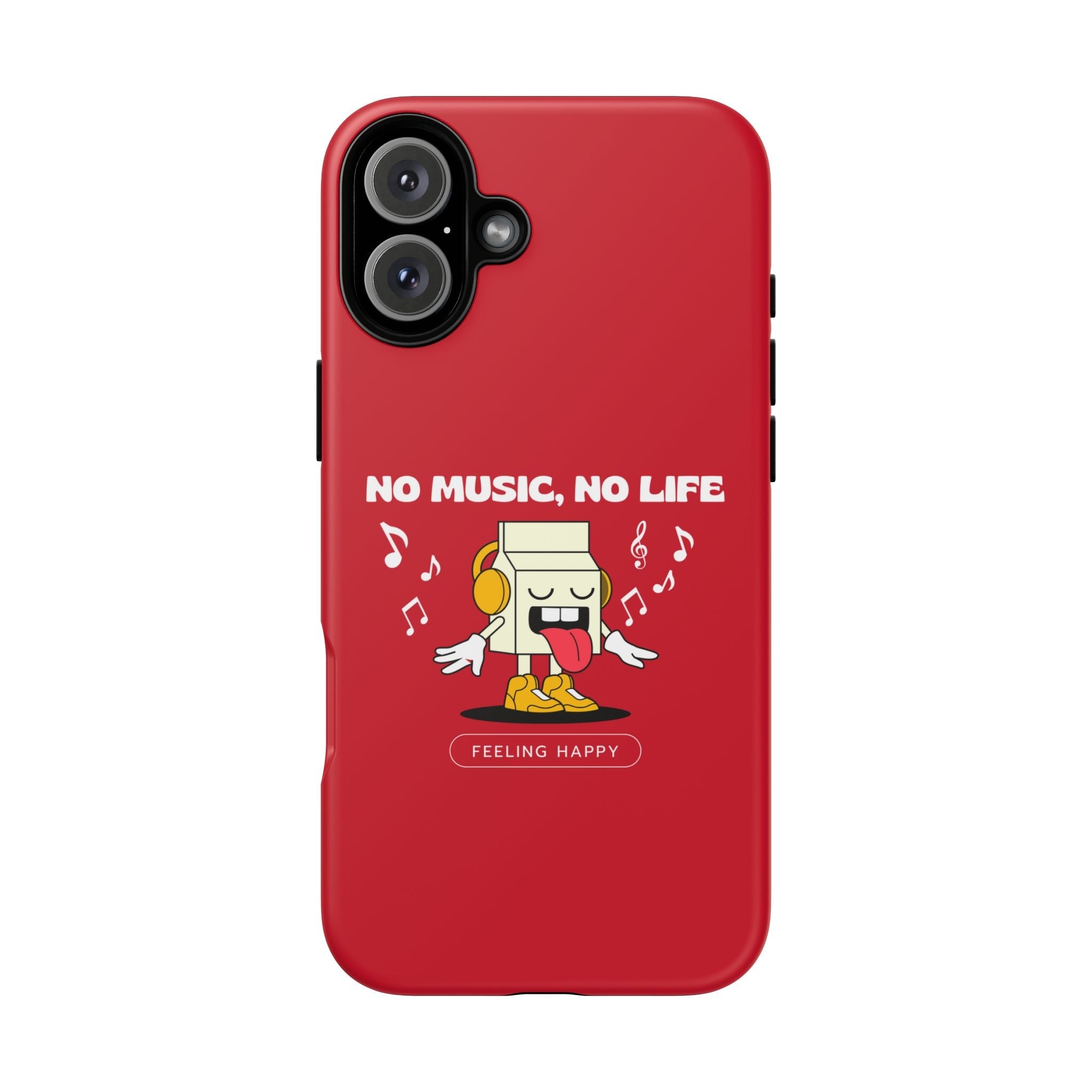 Music Lover Tough Case - 'No Music, No Life' Design - Phone Case - Lufora