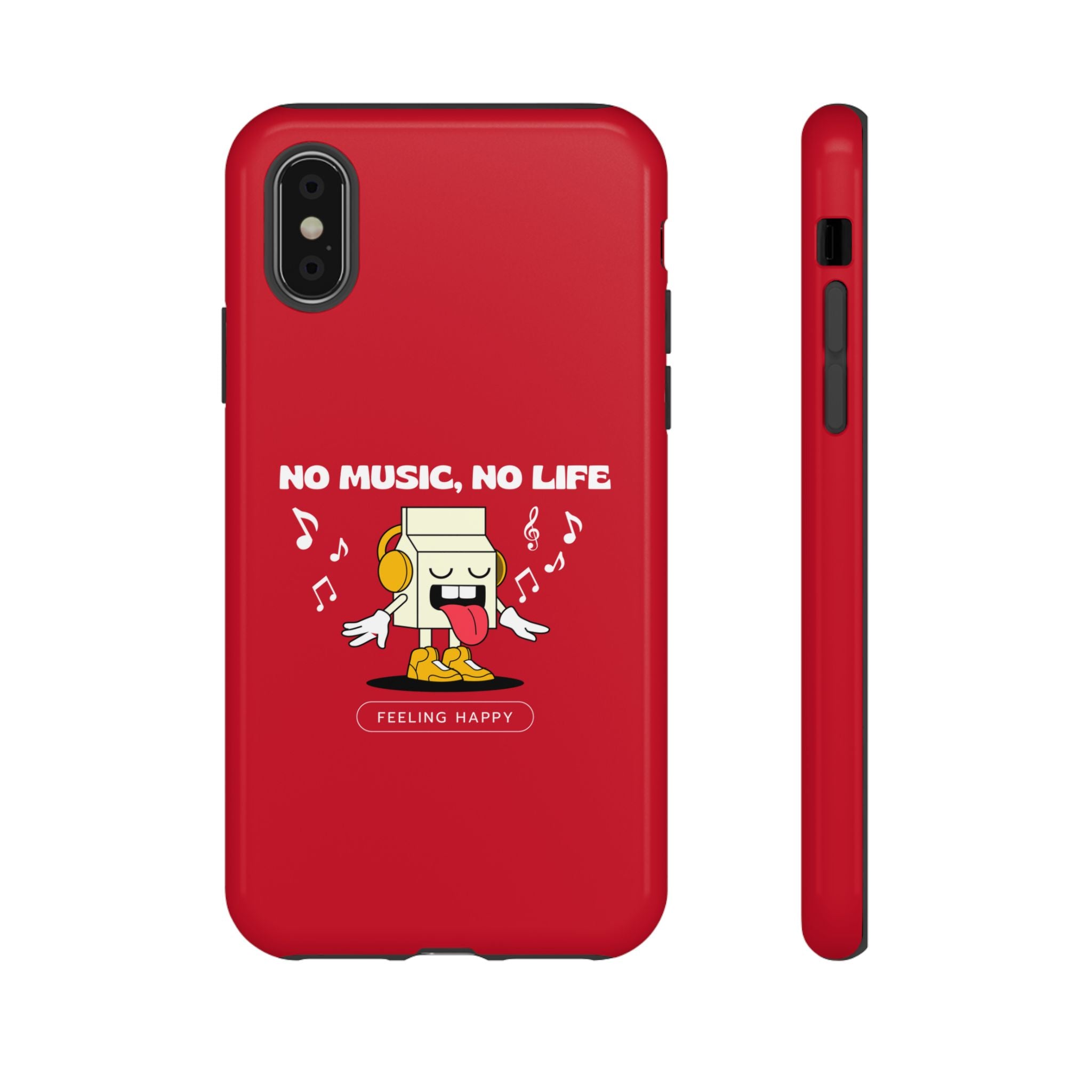 Music Lover Tough Case - 'No Music, No Life' Design - Phone Case - Lufora