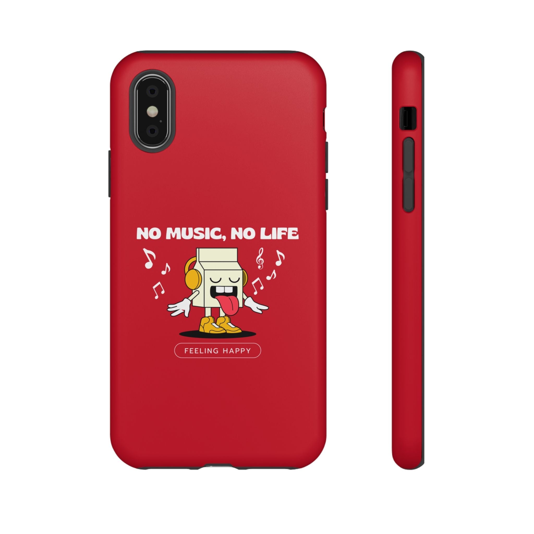 Music Lover Tough Case - 'No Music, No Life' Design - Phone Case - Lufora