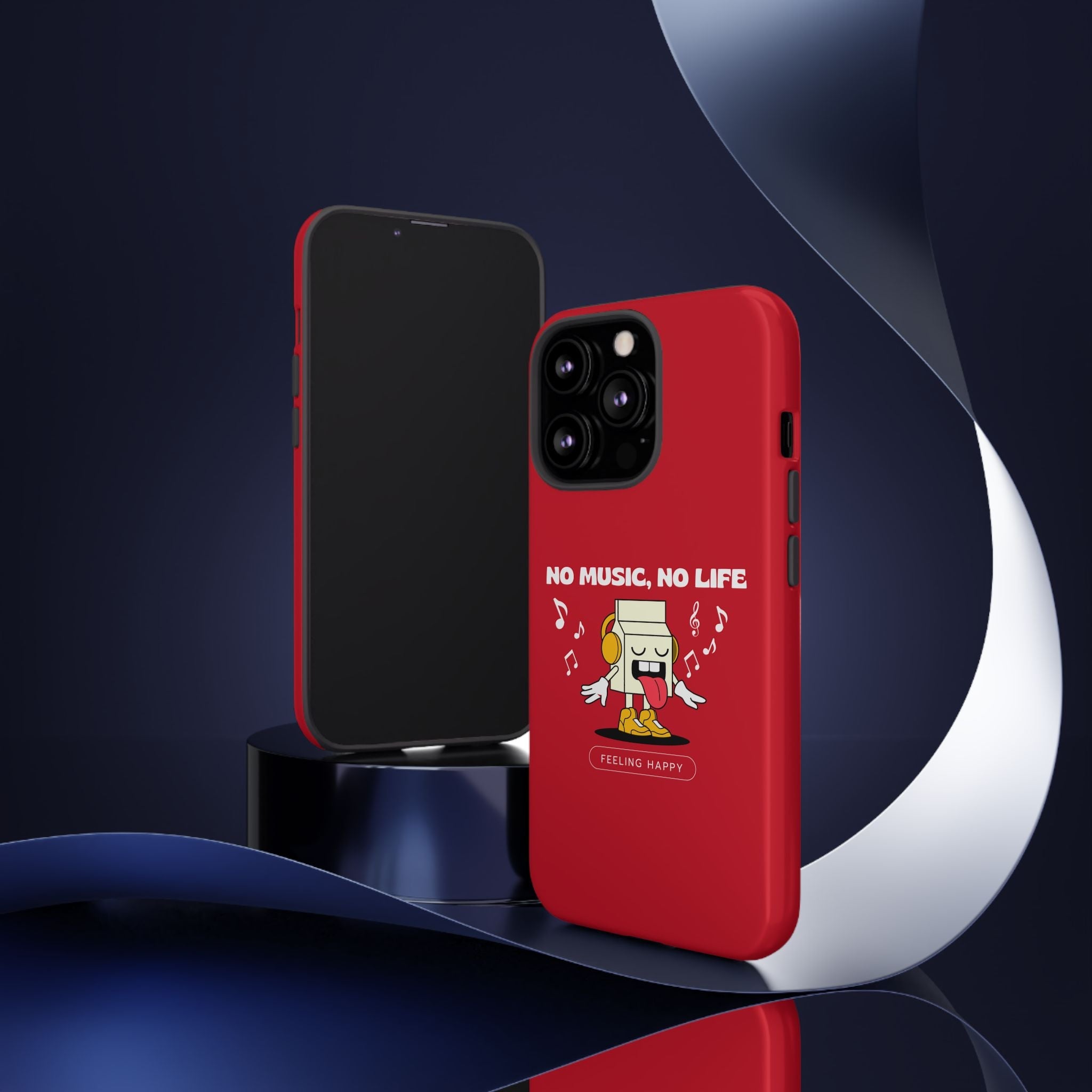 Music Lover Tough Case - 'No Music, No Life' Design - Phone Case - Lufora
