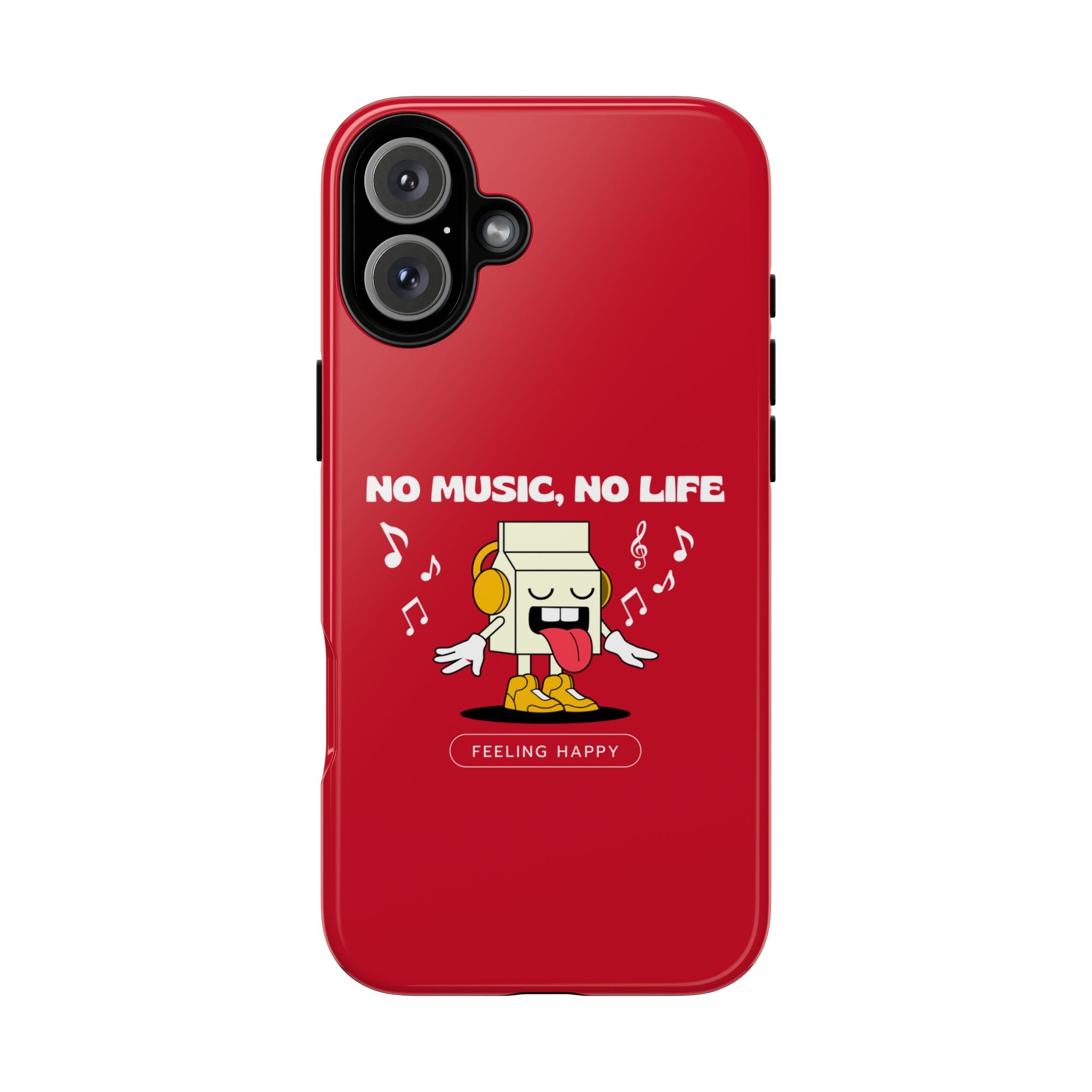 Music Lover Tough Case - 'No Music, No Life' Design - Phone Case - Lufora