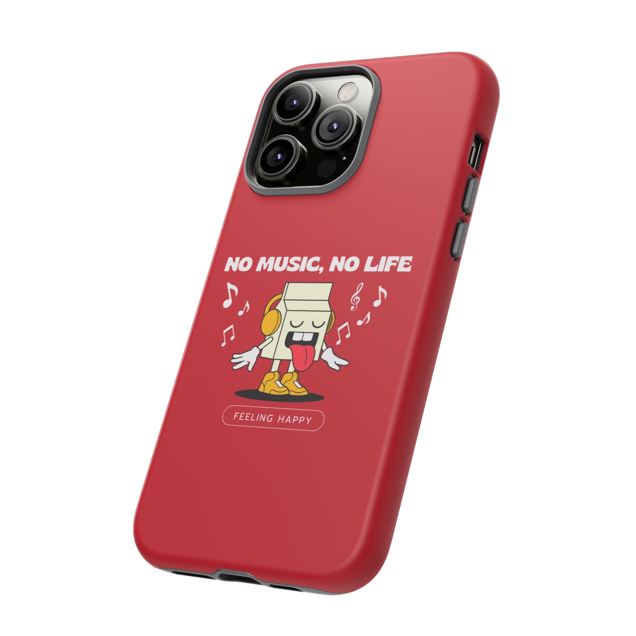 Music Lover Tough Case - 'No Music, No Life' Design - Phone Case - Lufora