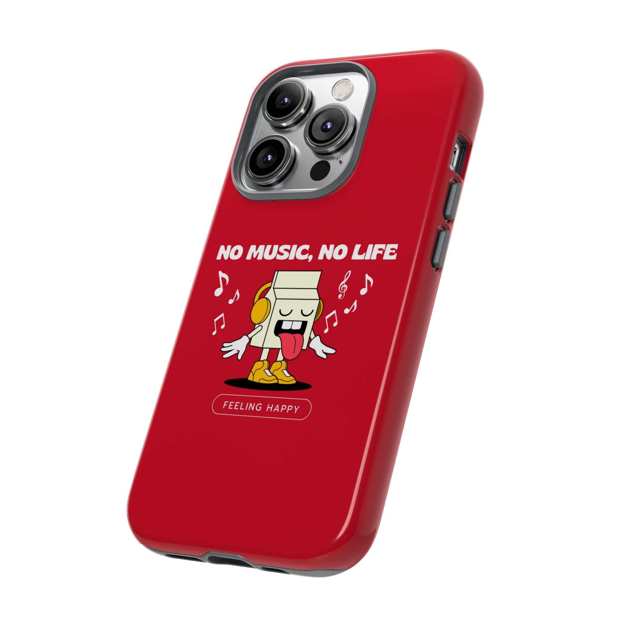 Music Lover Tough Case - 'No Music, No Life' Design - Phone Case - Lufora