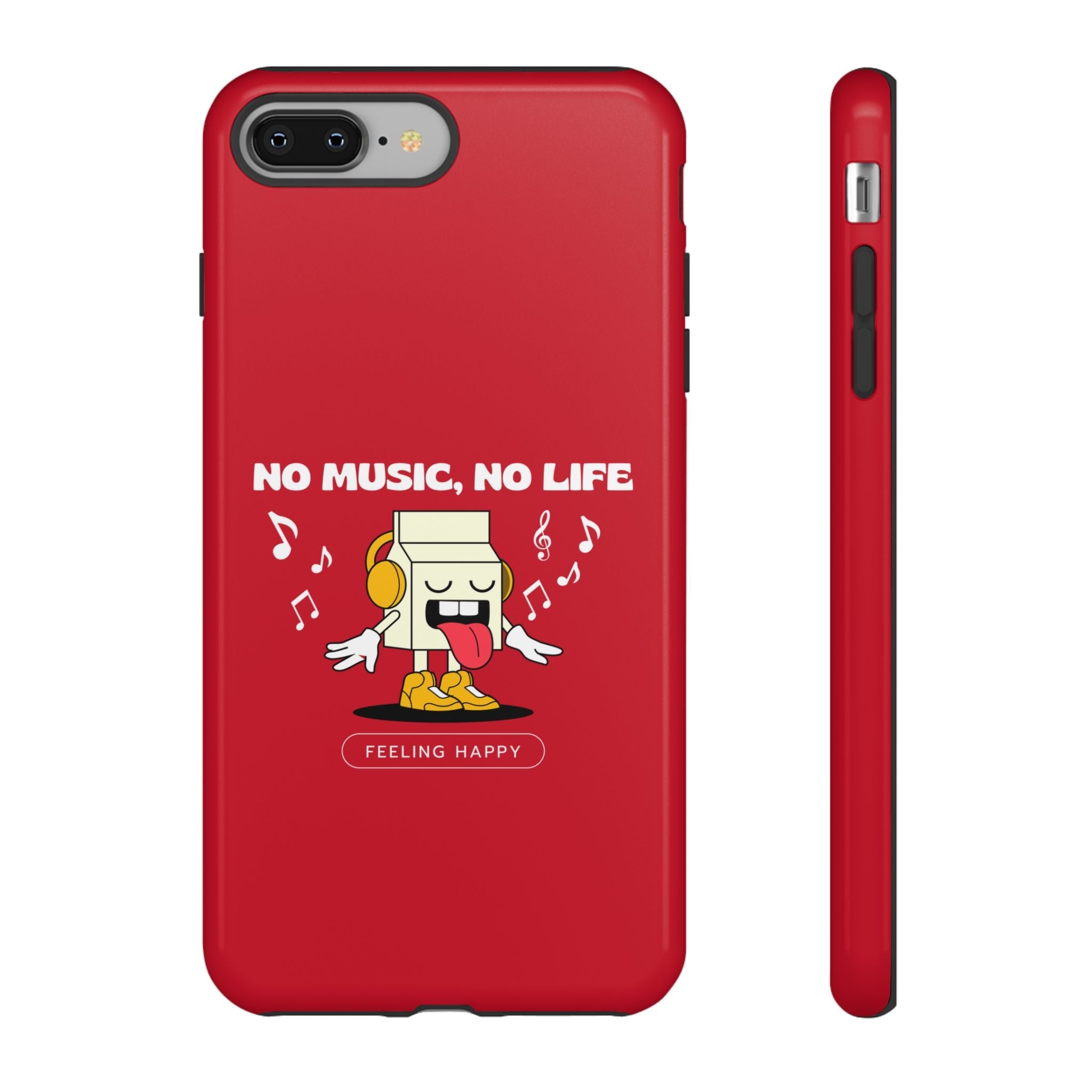 Music Lover Tough Case - 'No Music, No Life' Design - Phone Case - Lufora