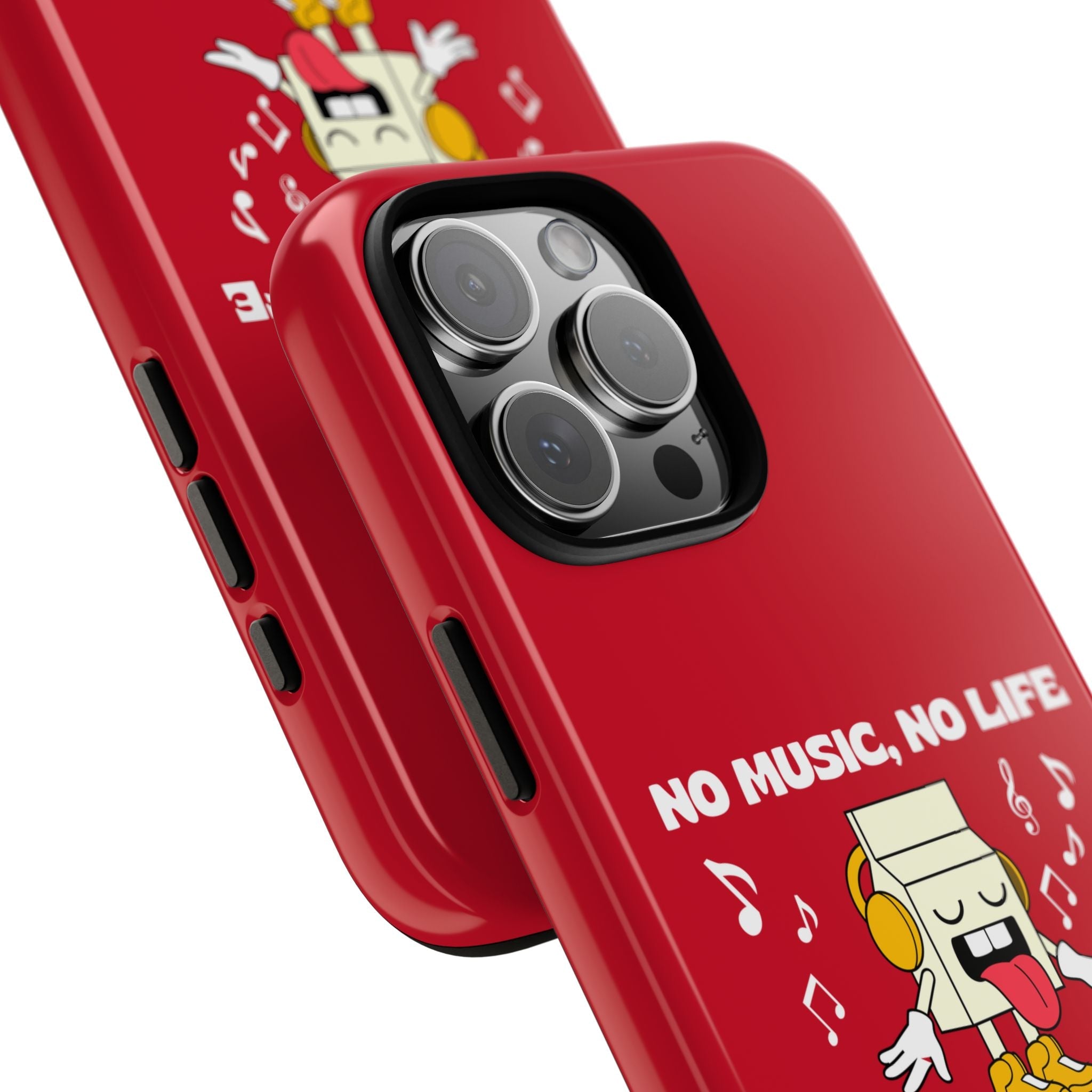 Music Lover Tough Case - 'No Music, No Life' Design - Phone Case - Lufora