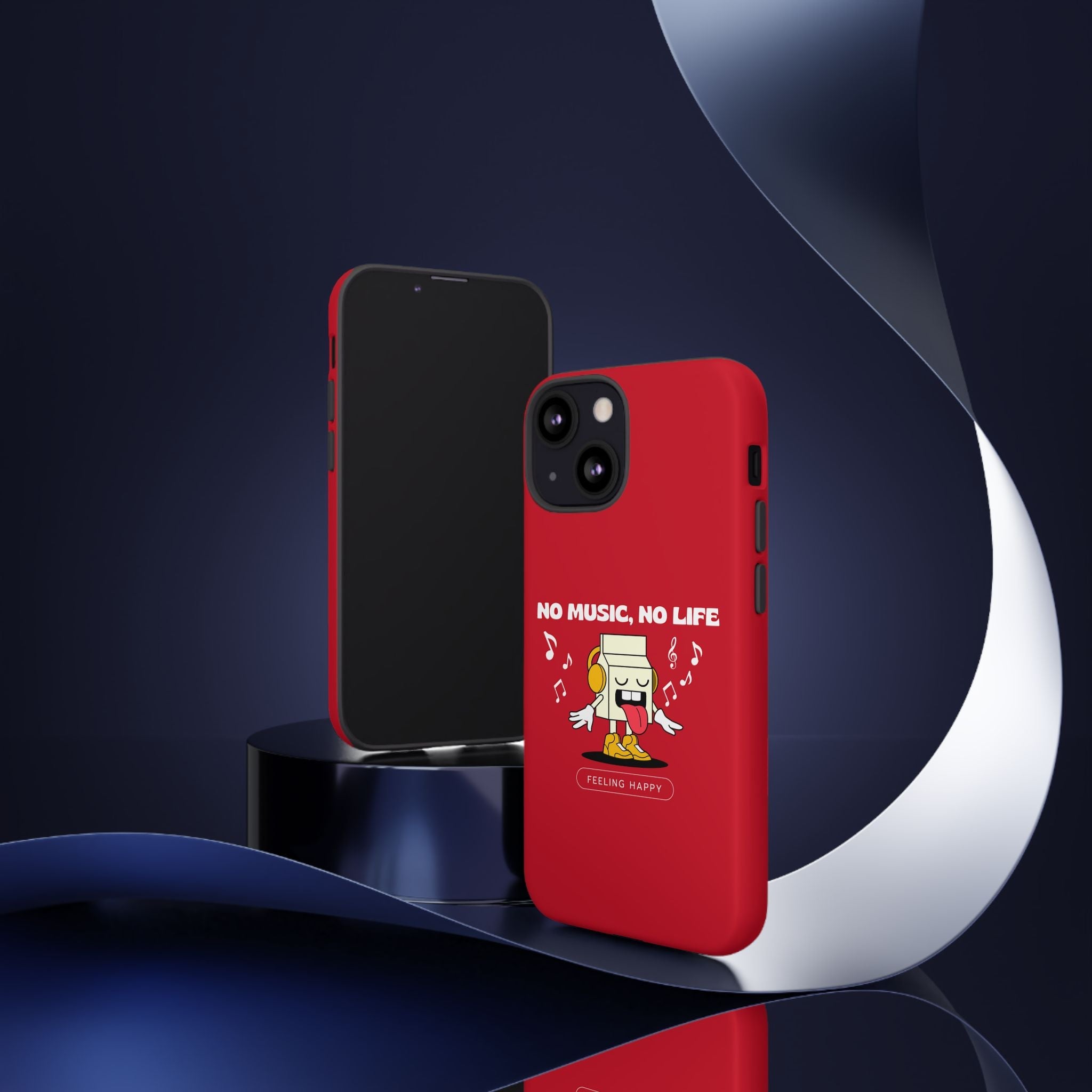 Music Lover Tough Case - 'No Music, No Life' Design - Phone Case - Lufora