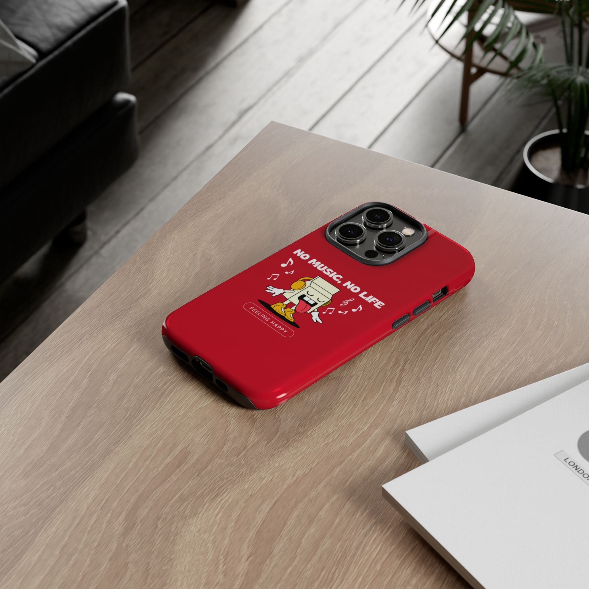Music Lover Tough Case - 'No Music, No Life' Design - Phone Case - Lufora