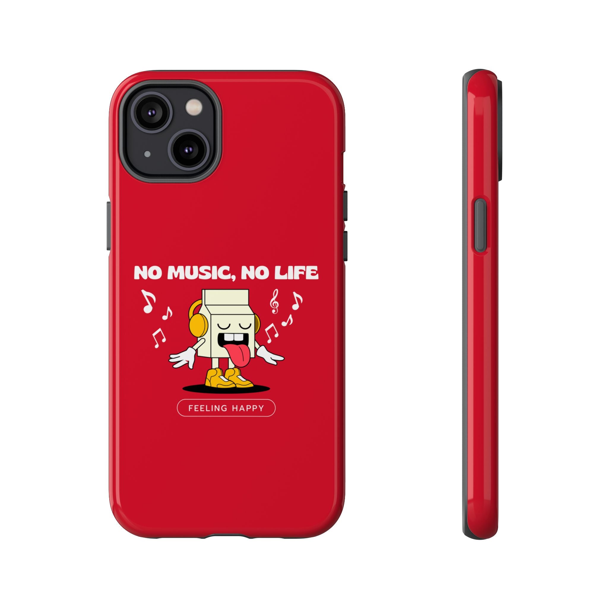 Music Lover Tough Case - 'No Music, No Life' Design - Phone Case - Lufora