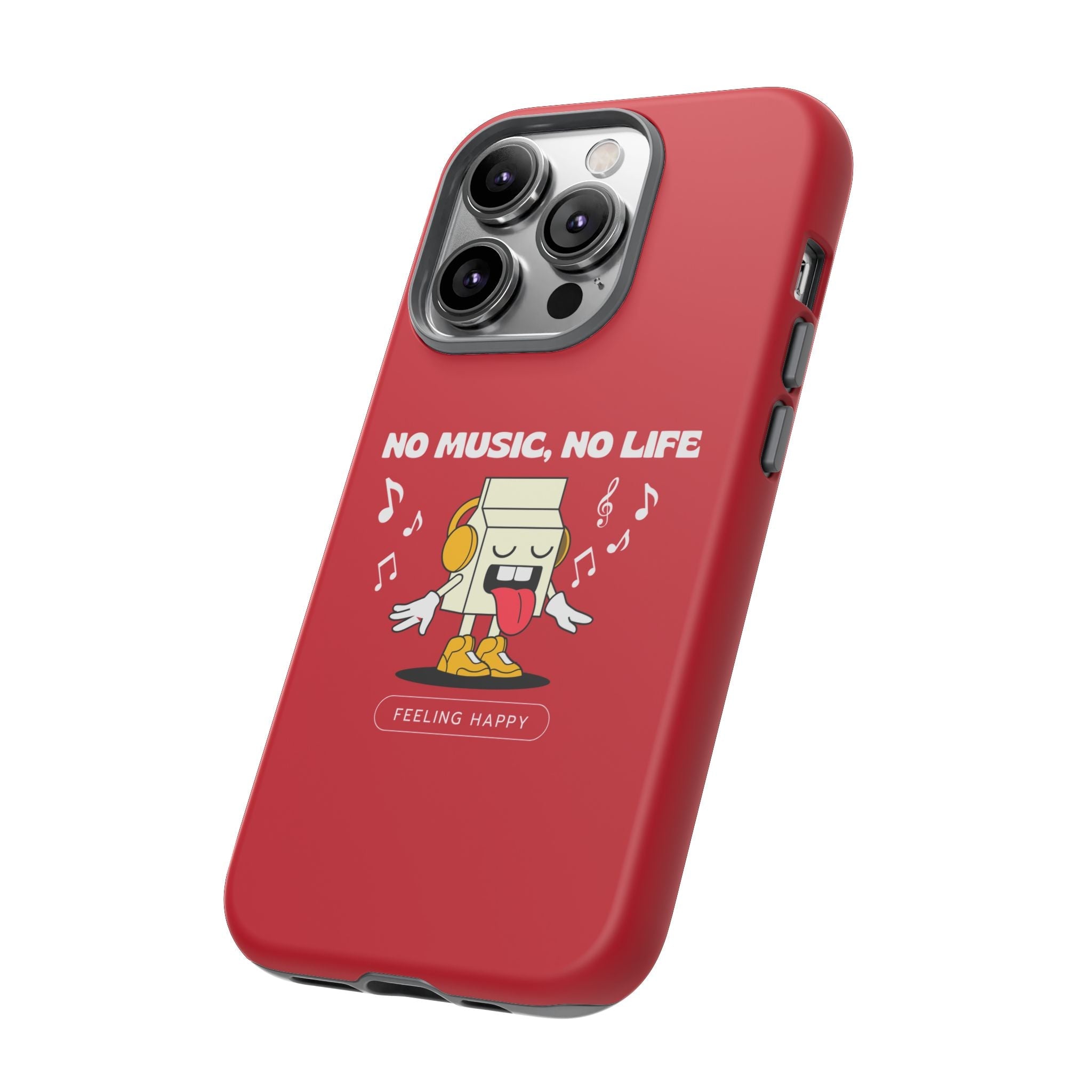 Music Lover Tough Case - 'No Music, No Life' Design - Phone Case - Lufora
