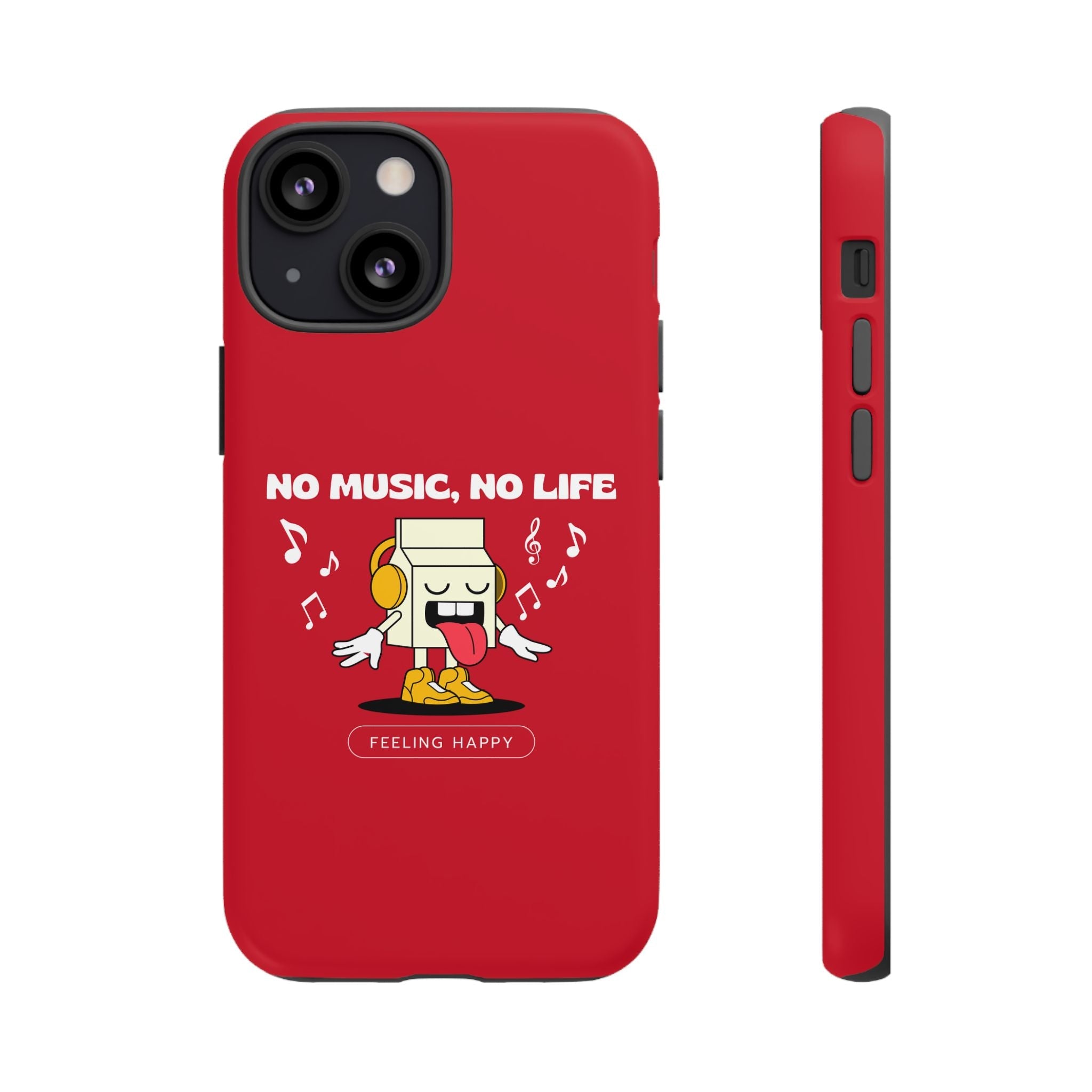 Music Lover Tough Case - 'No Music, No Life' Design - Phone Case - Lufora