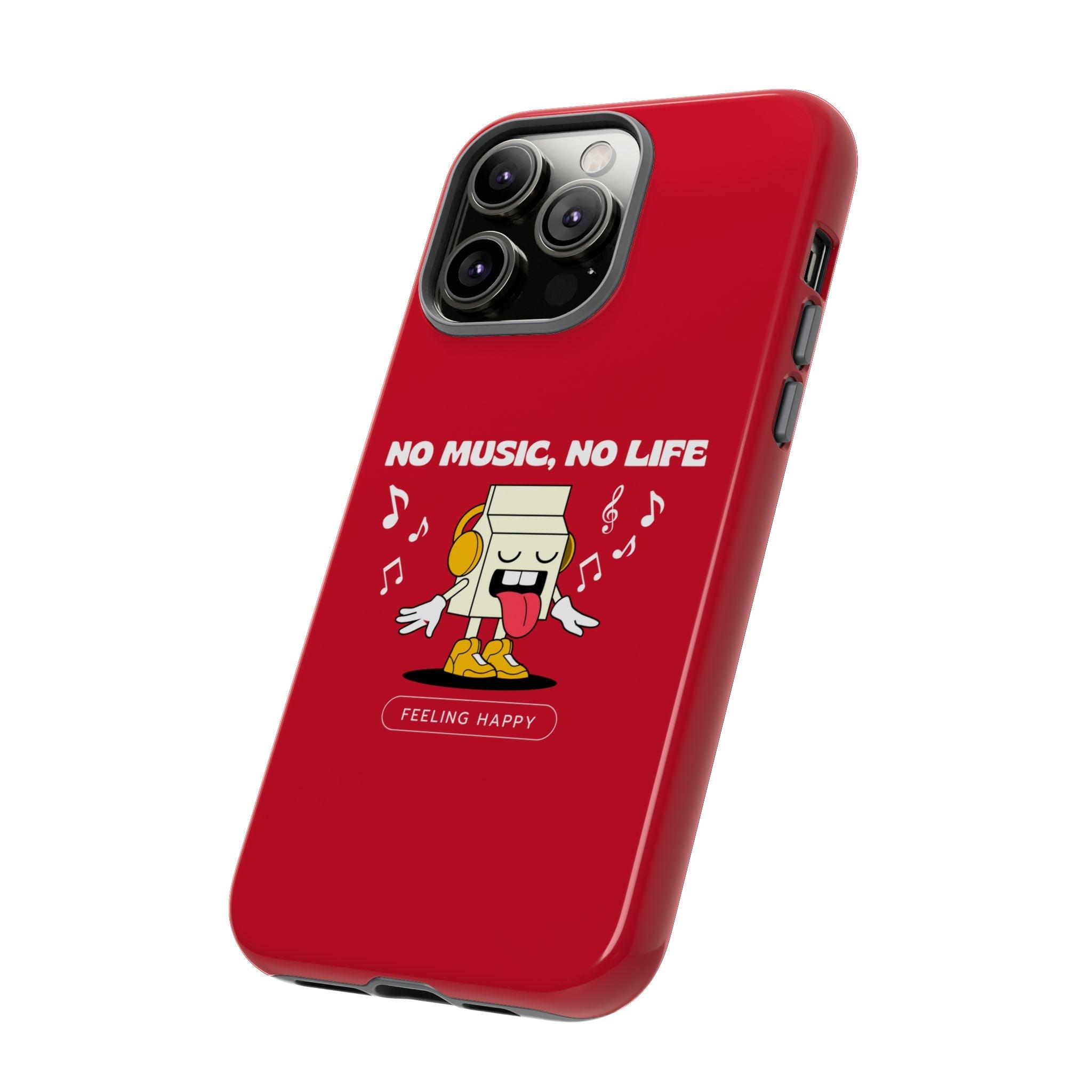 Music Lover Tough Case - 'No Music, No Life' Design - Phone Case - Lufora