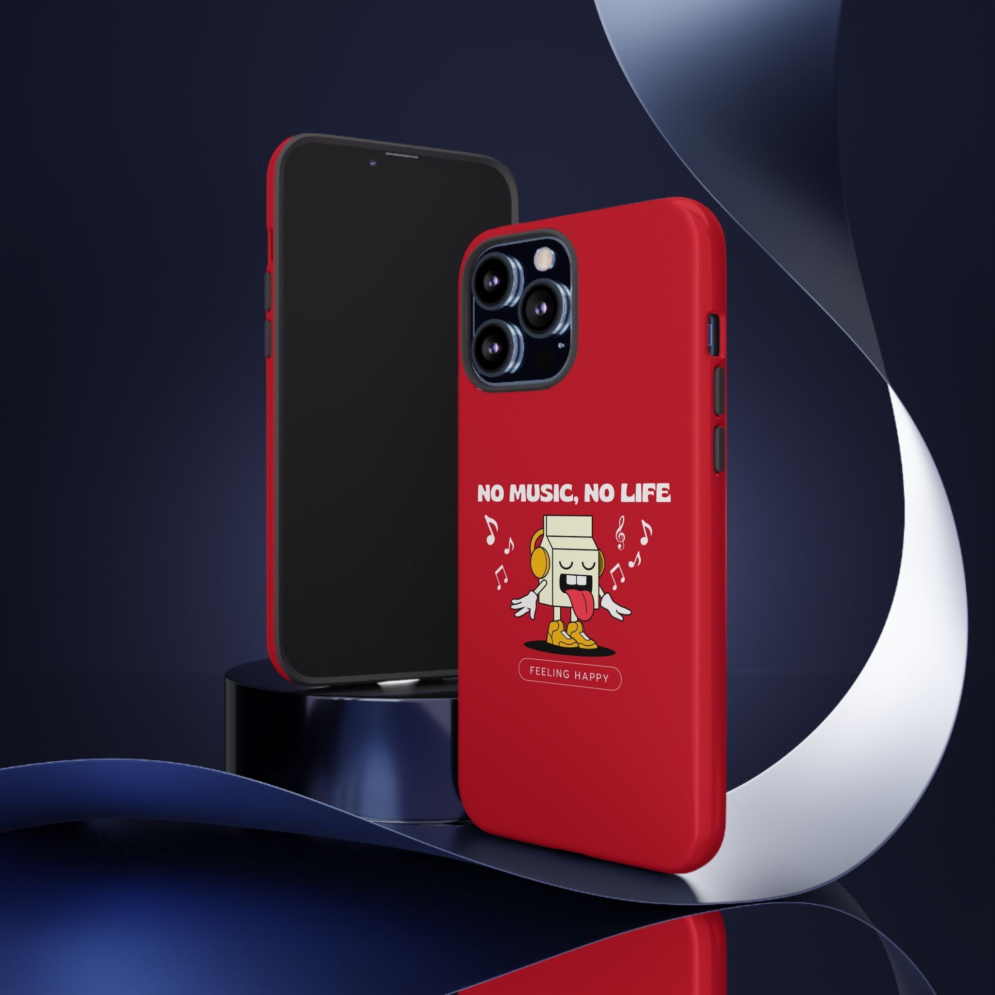 Music Lover Tough Case - 'No Music, No Life' Design - Phone Case - Lufora