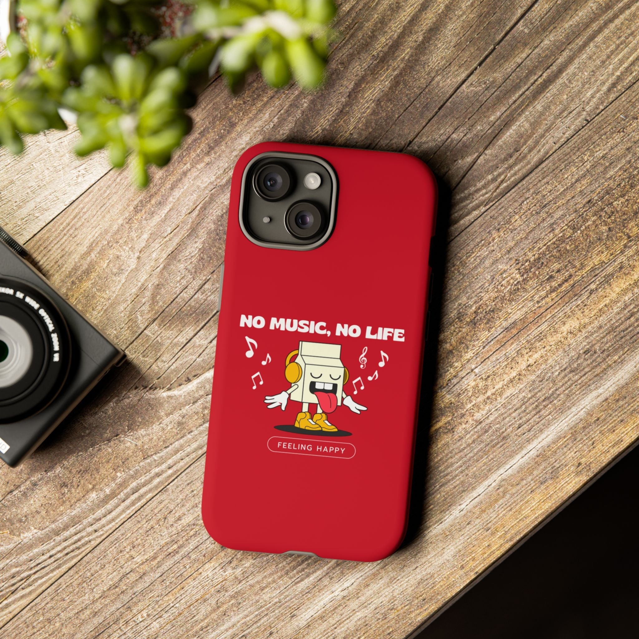 Music Lover Tough Case - 'No Music, No Life' Design - Phone Case - Lufora