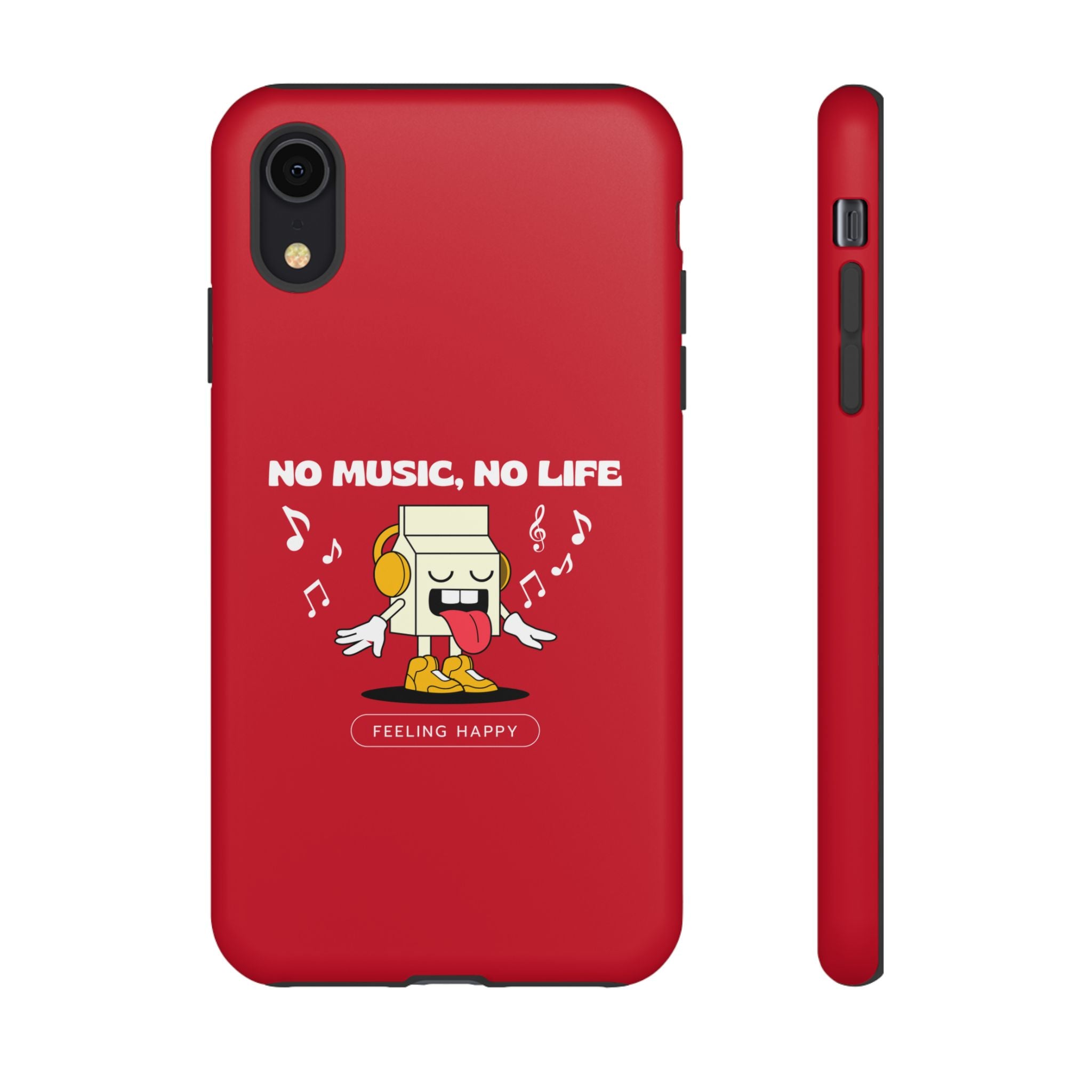Music Lover Tough Case - 'No Music, No Life' Design - Phone Case - Lufora