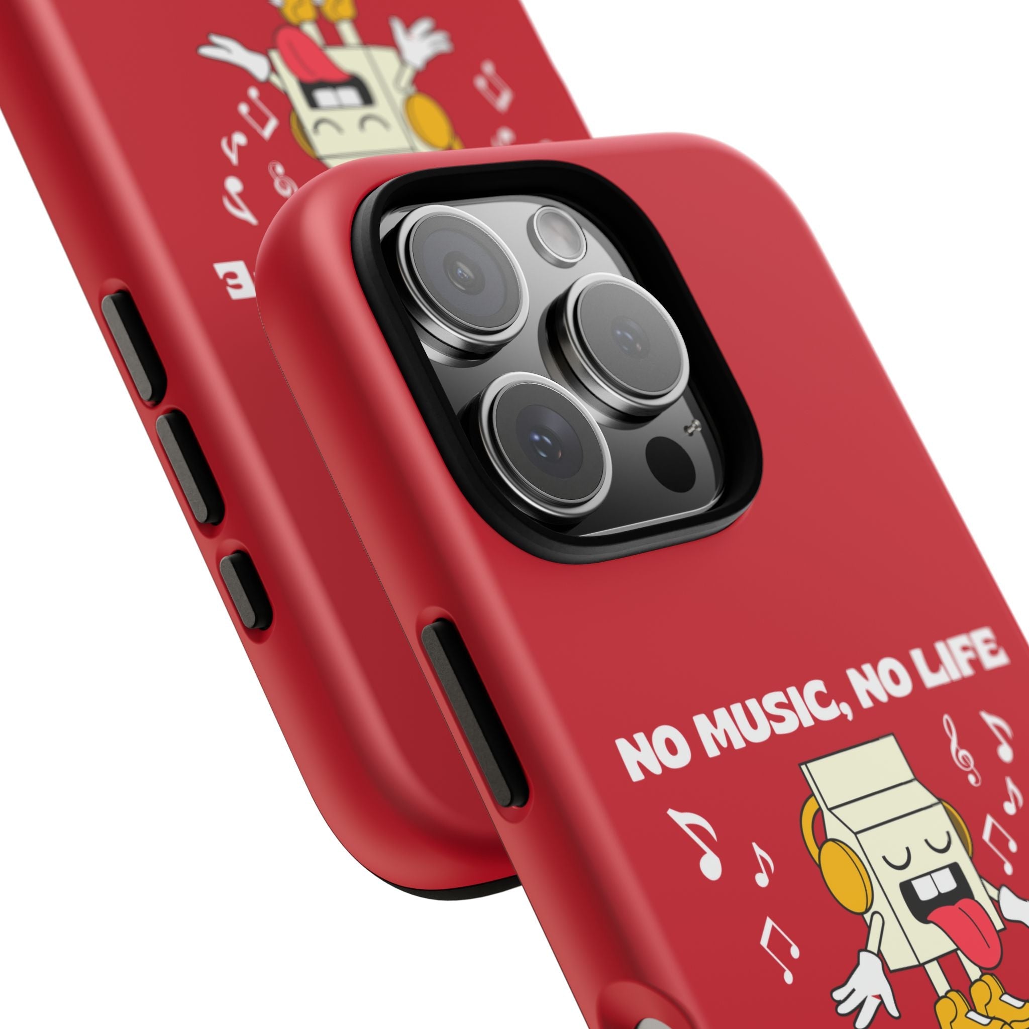 Music Lover Tough Case - 'No Music, No Life' Design - Phone Case - Lufora