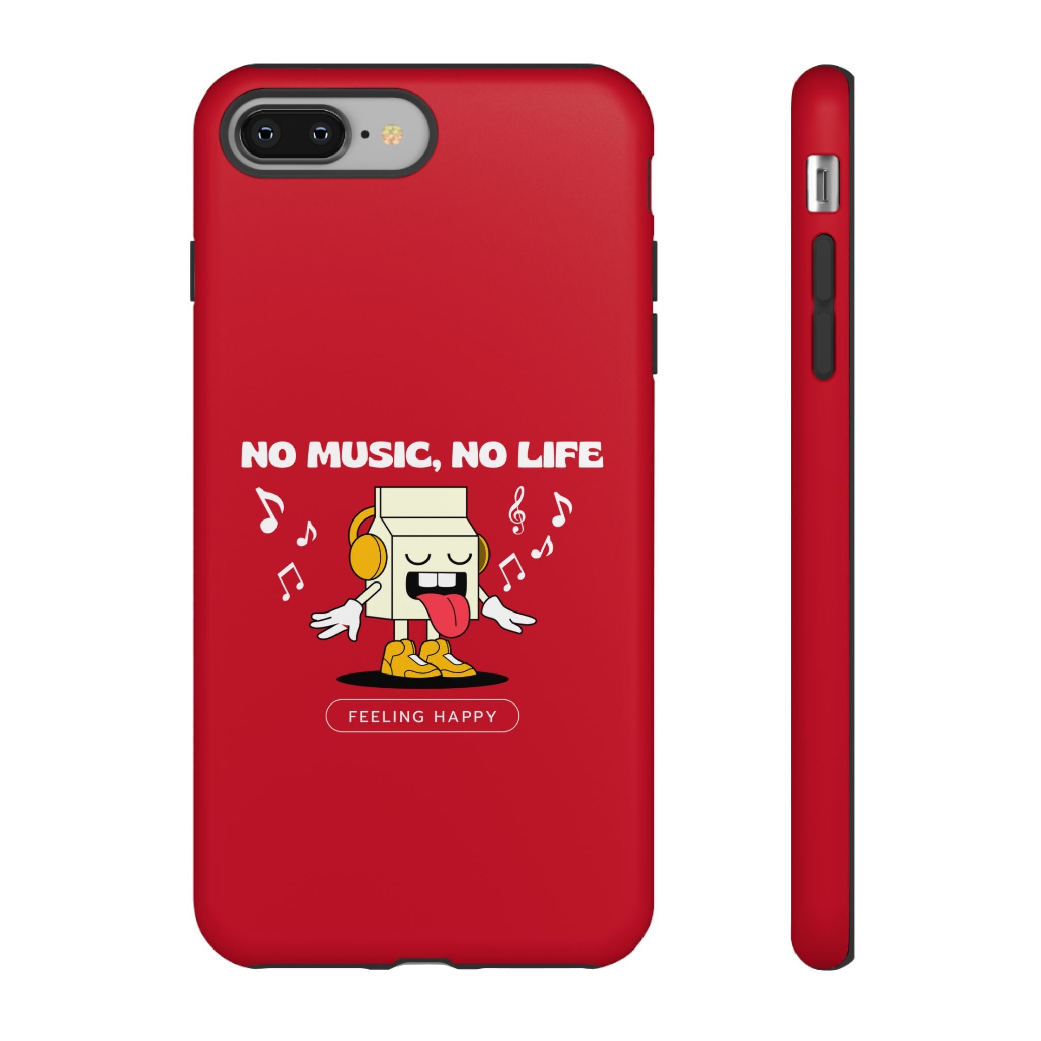 Music Lover Tough Case - 'No Music, No Life' Design - Phone Case - Lufora