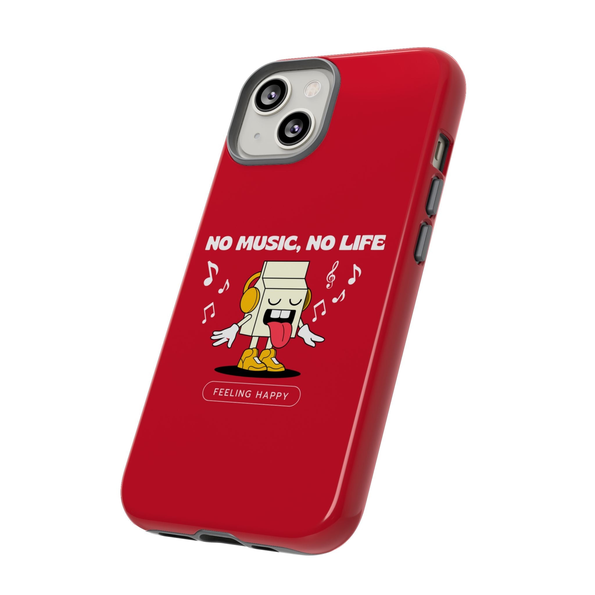Music Lover Tough Case - 'No Music, No Life' Design - Phone Case - Lufora
