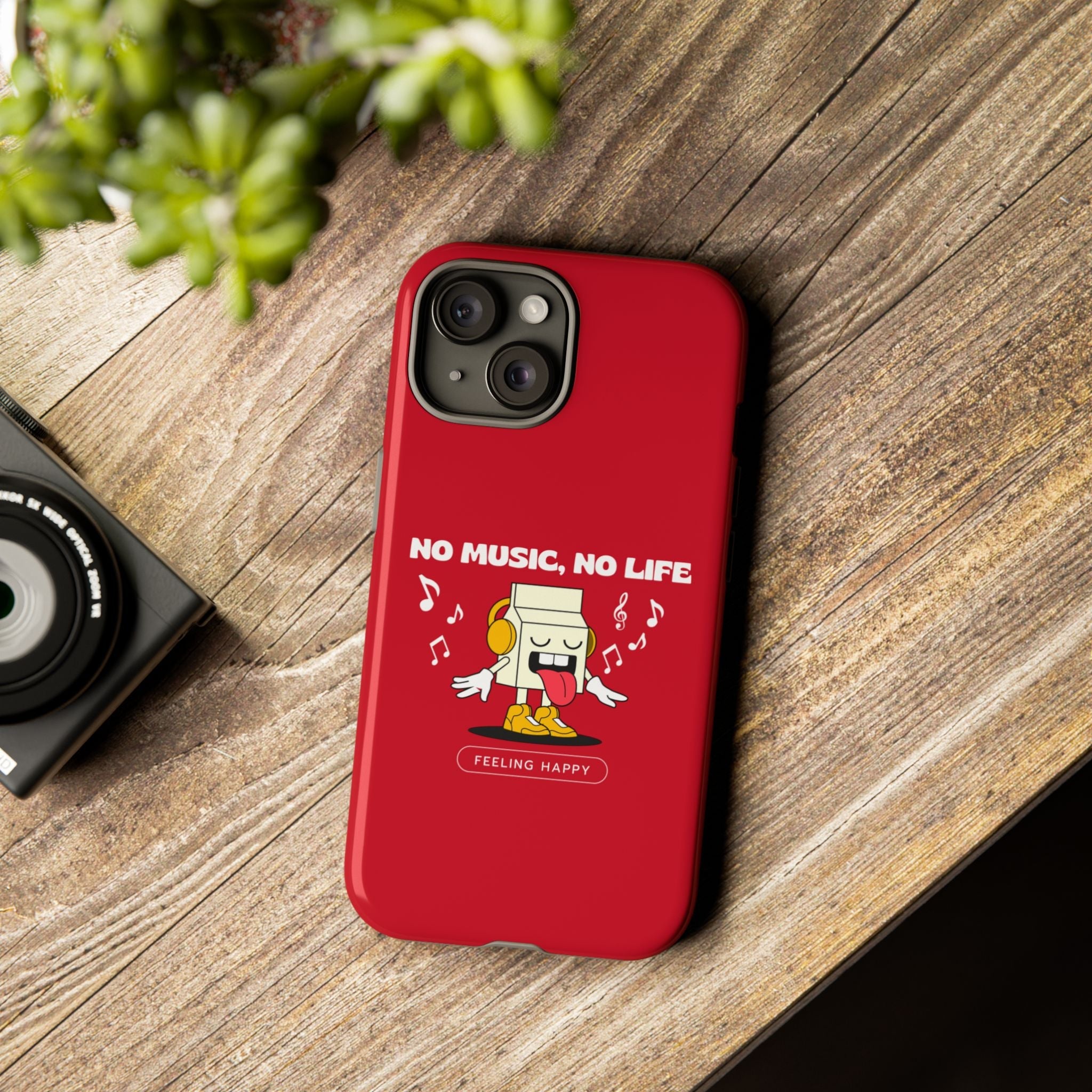 Music Lover Tough Case - 'No Music, No Life' Design - Phone Case - Lufora
