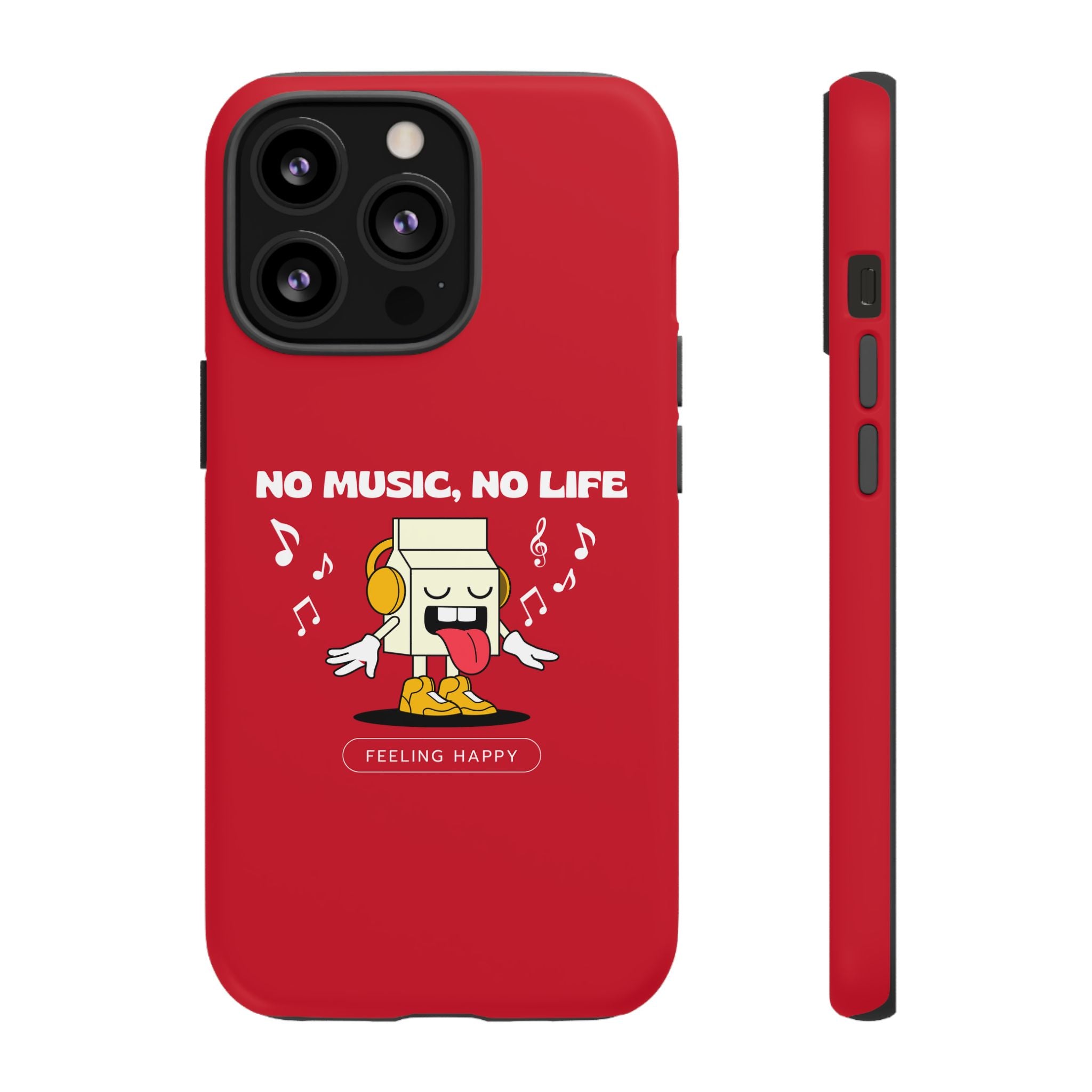 Music Lover Tough Case - 'No Music, No Life' Design - Phone Case - Lufora