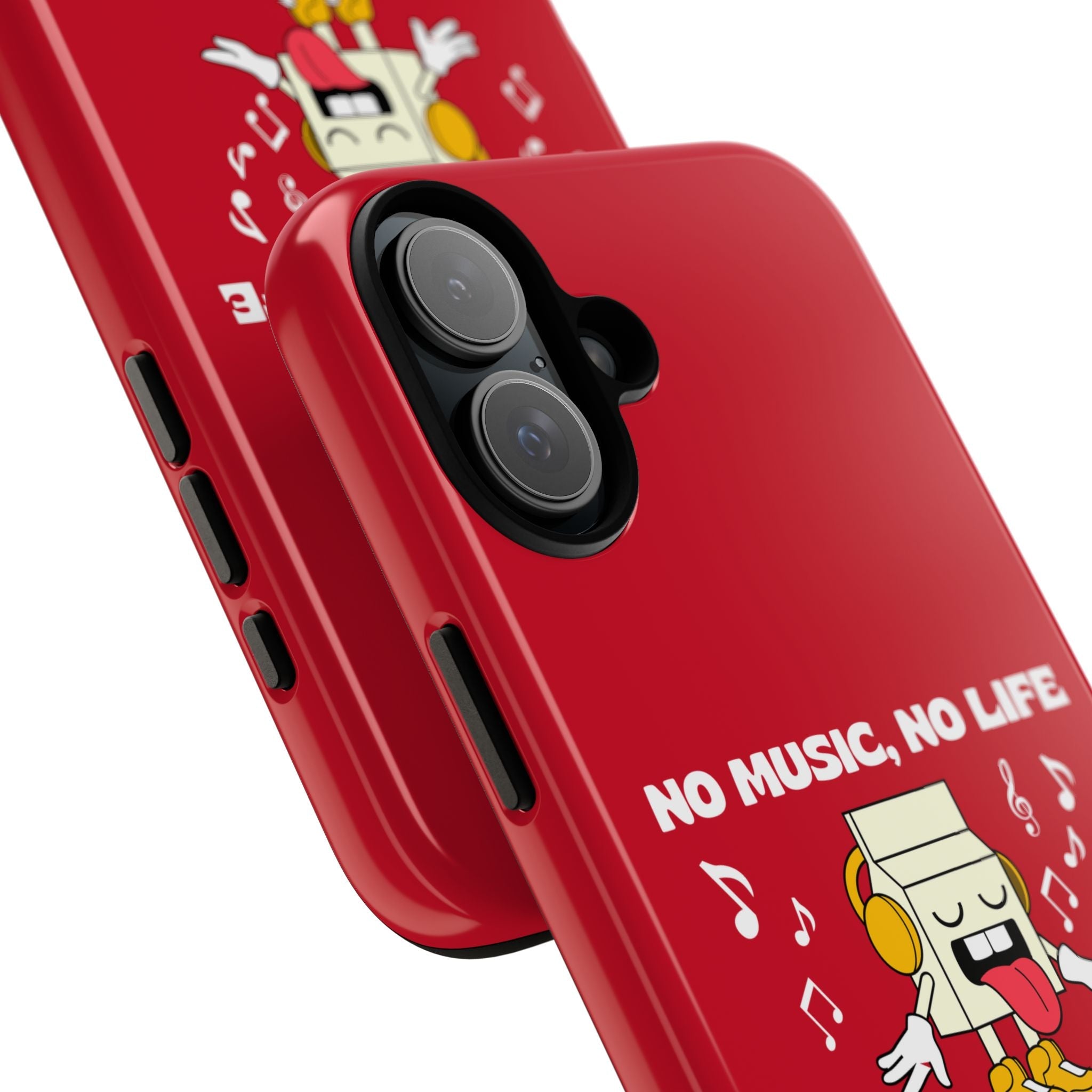 Music Lover Tough Case - 'No Music, No Life' Design - Phone Case - Lufora