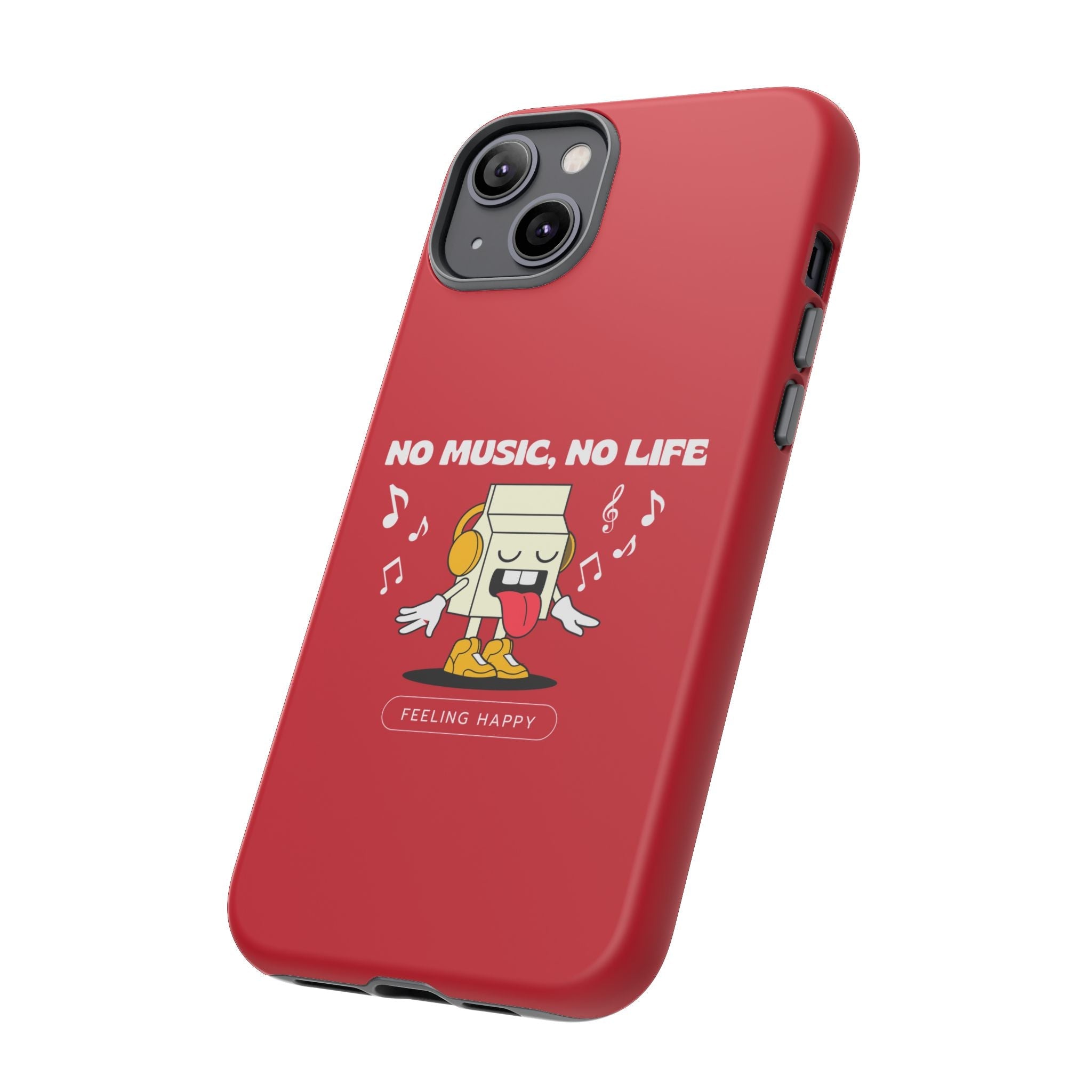Music Lover Tough Case - 'No Music, No Life' Design - Phone Case - Lufora