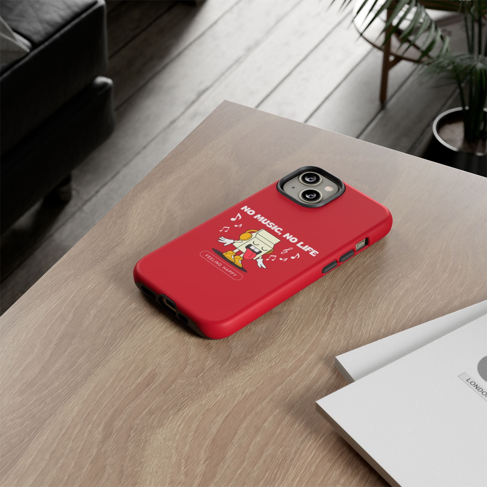 Music Lover Tough Case - 'No Music, No Life' Design - Phone Case - Lufora