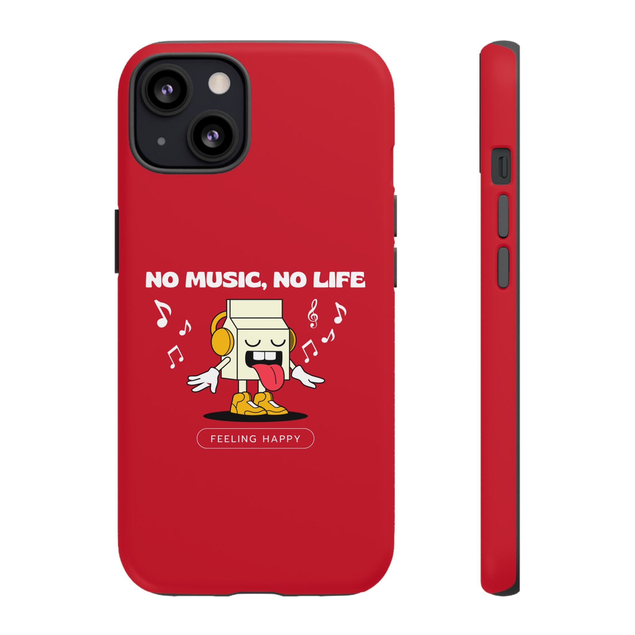 Music Lover Tough Case - 'No Music, No Life' Design - Phone Case - Lufora